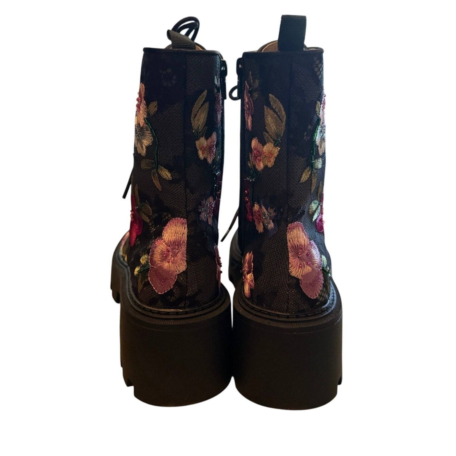 Betsey Johnson BETSEY JOHNSON Polli Beaded Floral Combat Boot Size 10 New Size US 10 / IT 40 - 12 Thumbnail