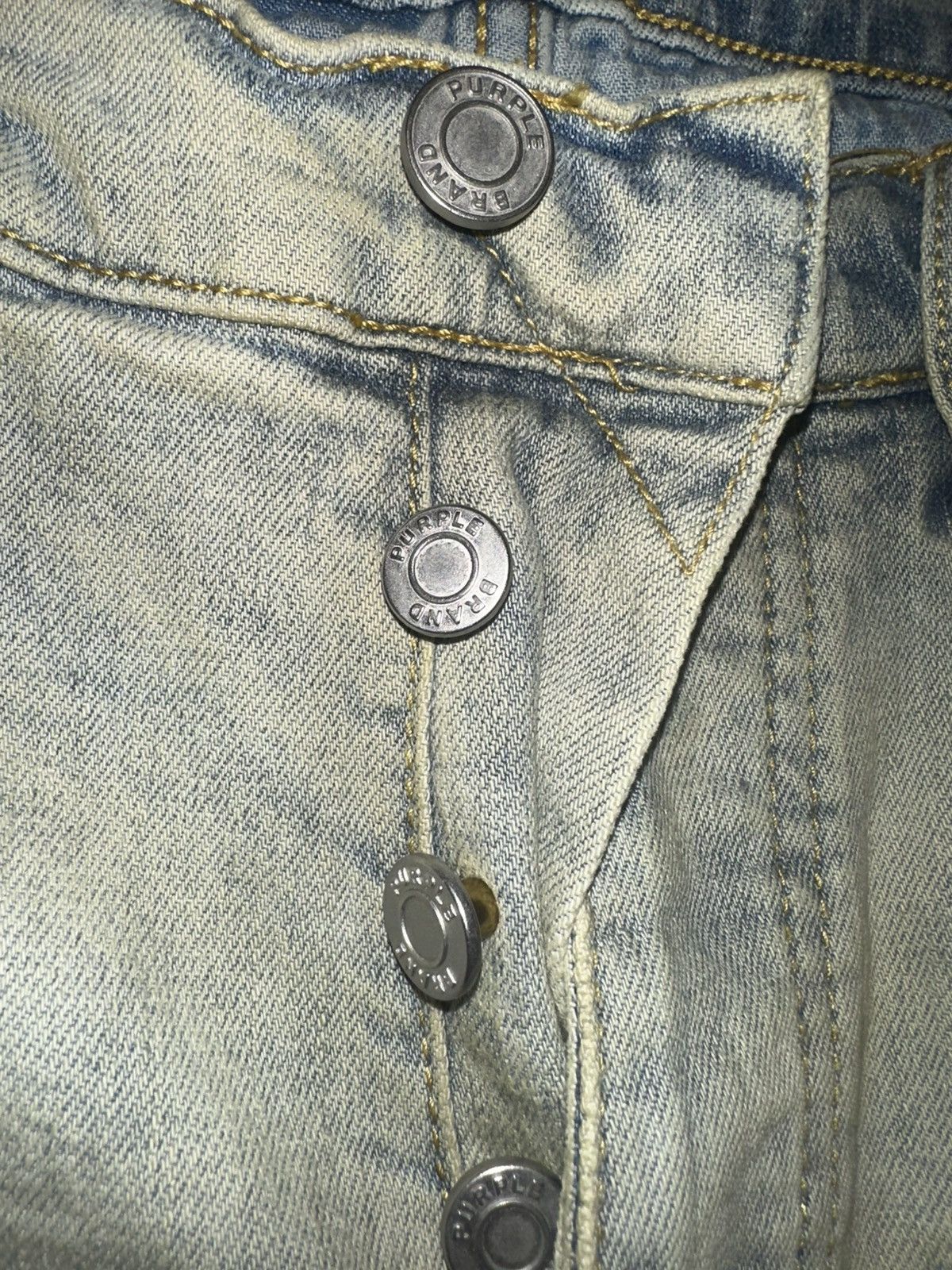 Purple Distressed Skinny Jeans Size US 32 / EU 48 - 6 Thumbnail