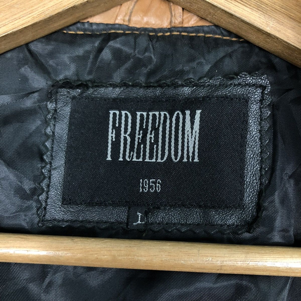 Aero Leathers 🔥VINTAGE BIKER LEATHER JACKET FREEDOM MINK COLLAR Size US L / EU 52-54 / 3 - 21 Thumbnail