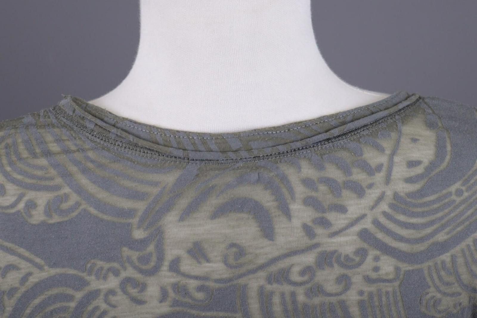 Rundholz Rundholz Gray Floral Mesh Knit Lagenlook Pullover Size L Size L / US 10 / IT 46 - 11 Thumbnail