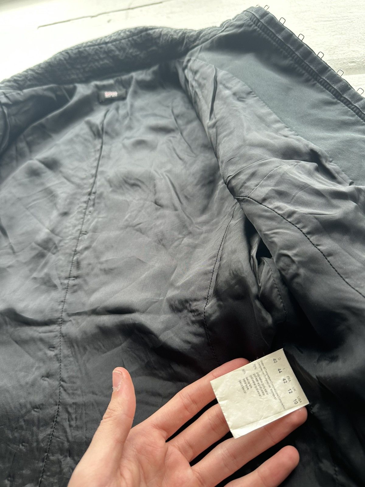 Hugo Boss × Vintage 🚨PRADA STYLE VINTAGE HUGO BOSS WOMEN JACKET Y2K LUXURY Size L / US 10 / IT 46 - 6 Thumbnail