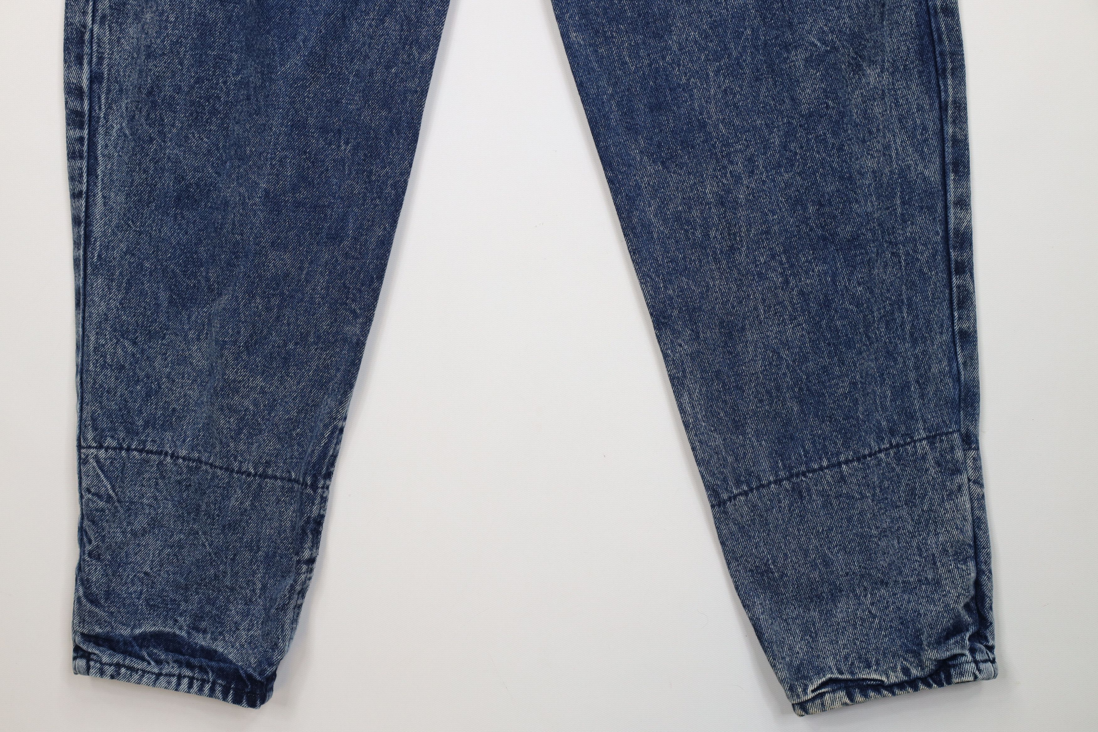 Vintage Vintage 90s Streetwear Flip Cuff Acid Wash Tapered Leg Jeans Size 32" / US 10 / IT 46 - 13 Thumbnail
