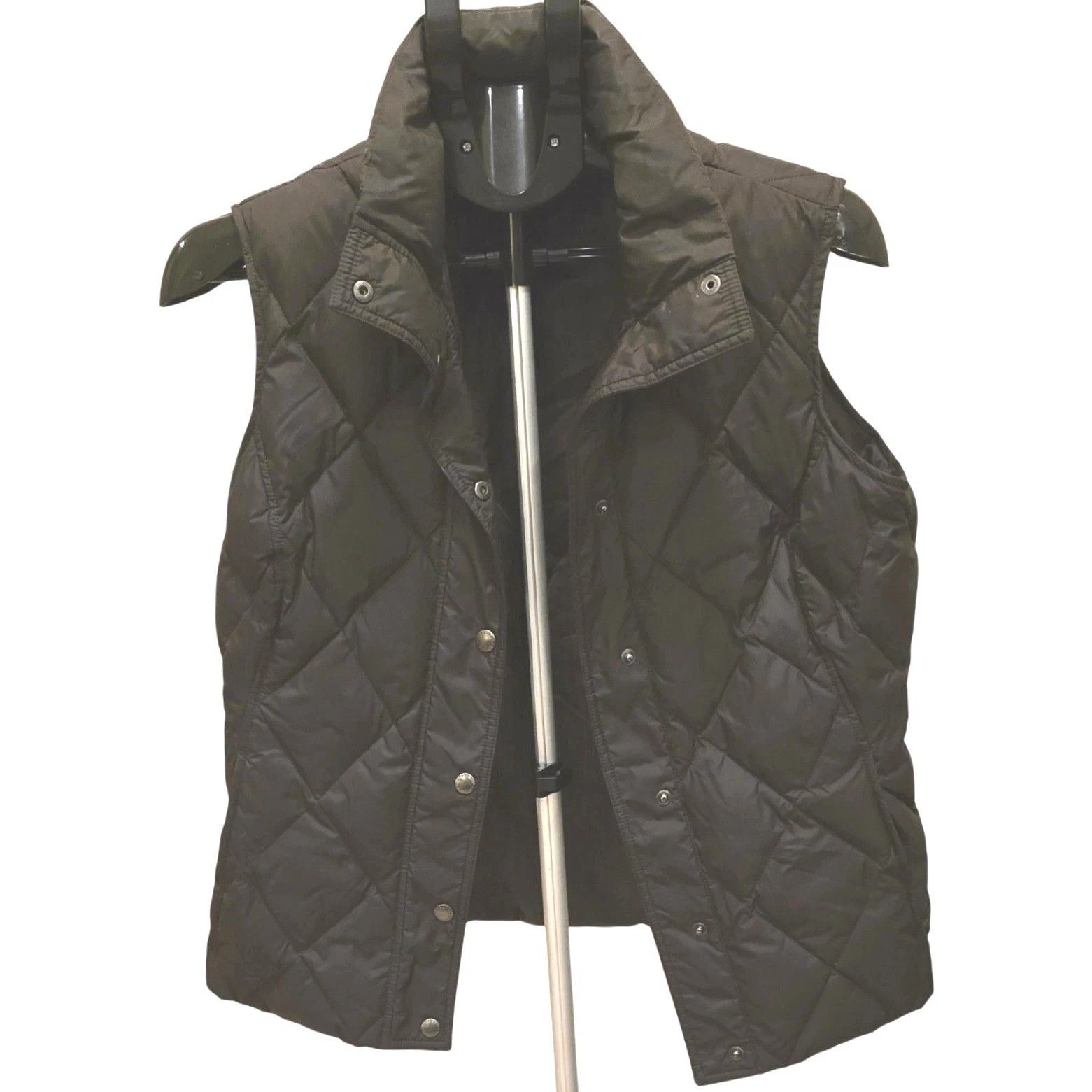 Lands' End Lands End Diamond Quilted Down Puffer Vest Brown Small 6-8 Size S / US 4 / IT 40 - 3 Thumbnail