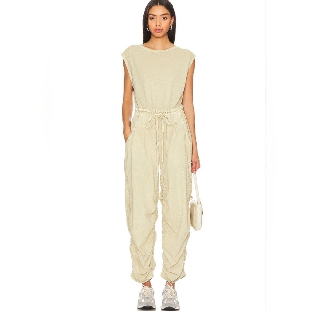 Free People Free People Mixed Media One Piece in Sand Jam, Size: XS Size 25" / US 0 / IT 36 - 1 Thumbnail