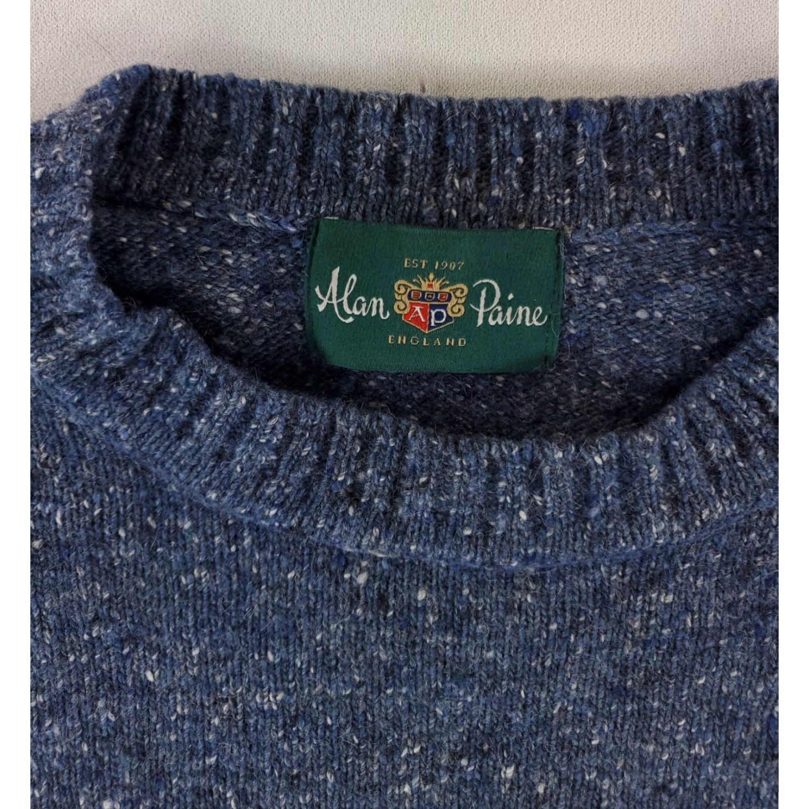 Vintage **Alan Paine Blue Mens Pullover Regular Size** User: Alan Paine Blue Mens Pullover Regular Size Size US L / EU 52-54 / 3 - 2 Thumbnail