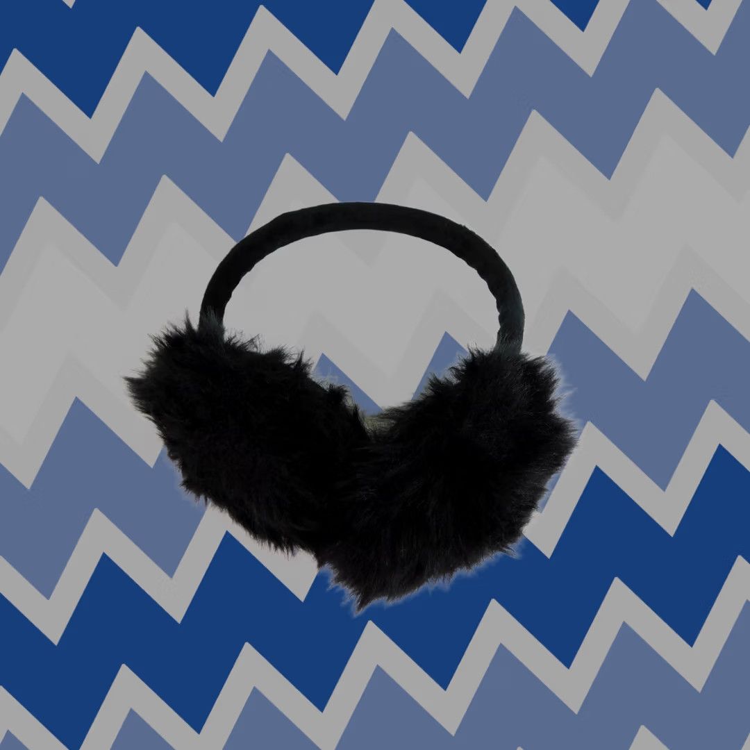 Vintage David & Young Earmuffs Headpiece/Fascinator Black One Size Womens Faux Fur Size ONE SIZE - 1 Thumbnail