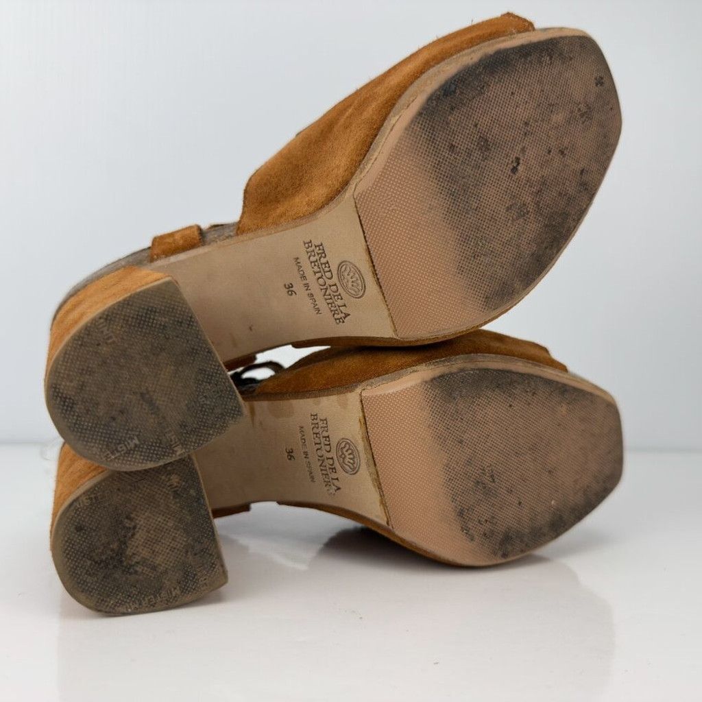 Other FRED DE LA BRETONNIÈRE Boho 70's Tassel Platform Sandals 36 Size US 6 / IT 36 - 13 Thumbnail