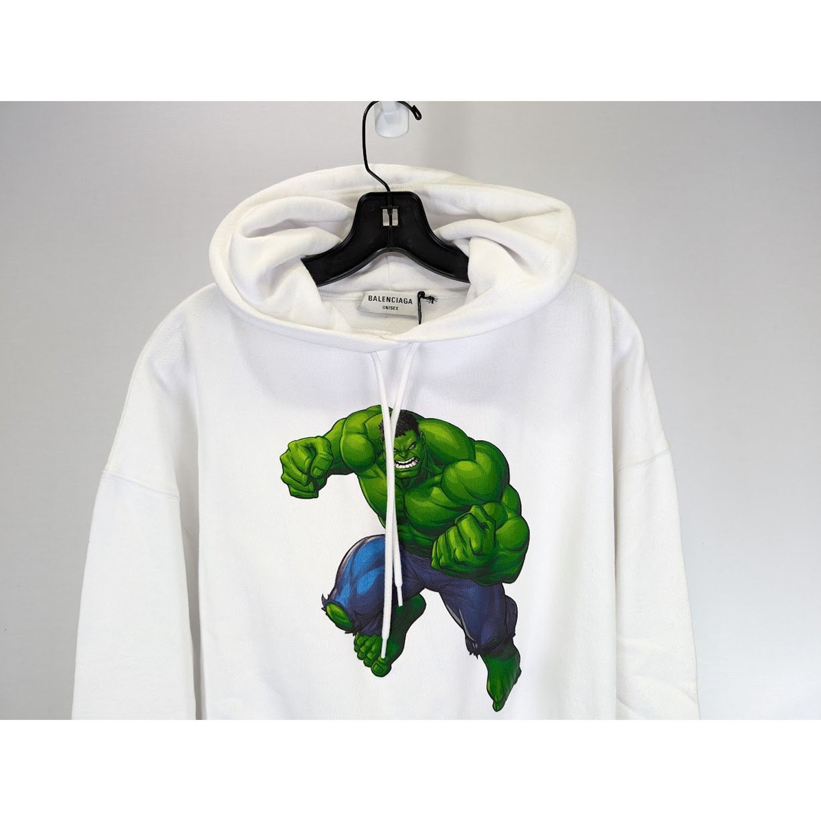 Balenciaga o1rshd1 Graphic-print Hoodie in White Size US M / EU 48-50 / 2 - 7 Thumbnail