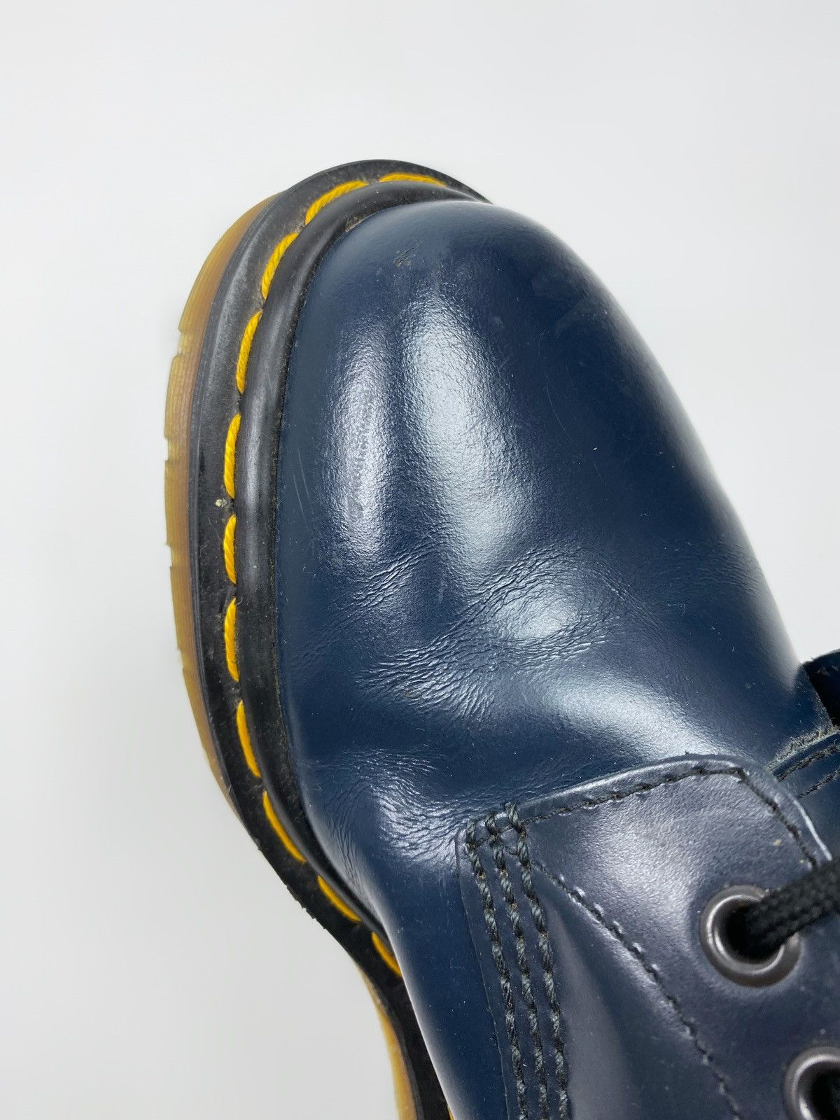 Dr. Martens Dr. Martens 1460 8 Eye Navy Smooth Leather Ankle Boots Size US 7.5 / IT 37.5 - 13 Thumbnail