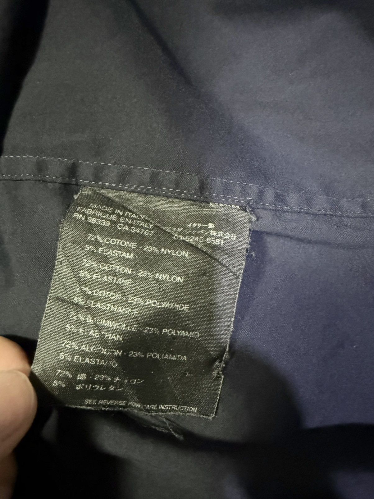 Prada 2000s PRADA Archive Oversized Dark Navy Shirt Size US S / EU 44-46 / 1 - 10 Thumbnail