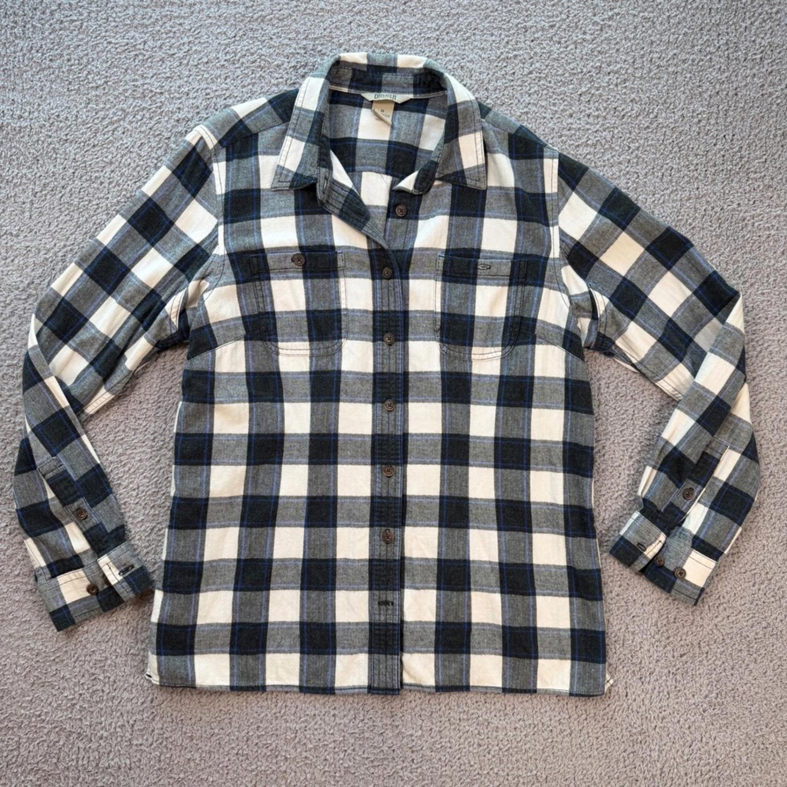 Duluth Trading Company Duluth Trading Company Mens Medium Blue Plaid Flannel Shirt Size US M / EU 48-50 / 2 - 1 Thumbnail