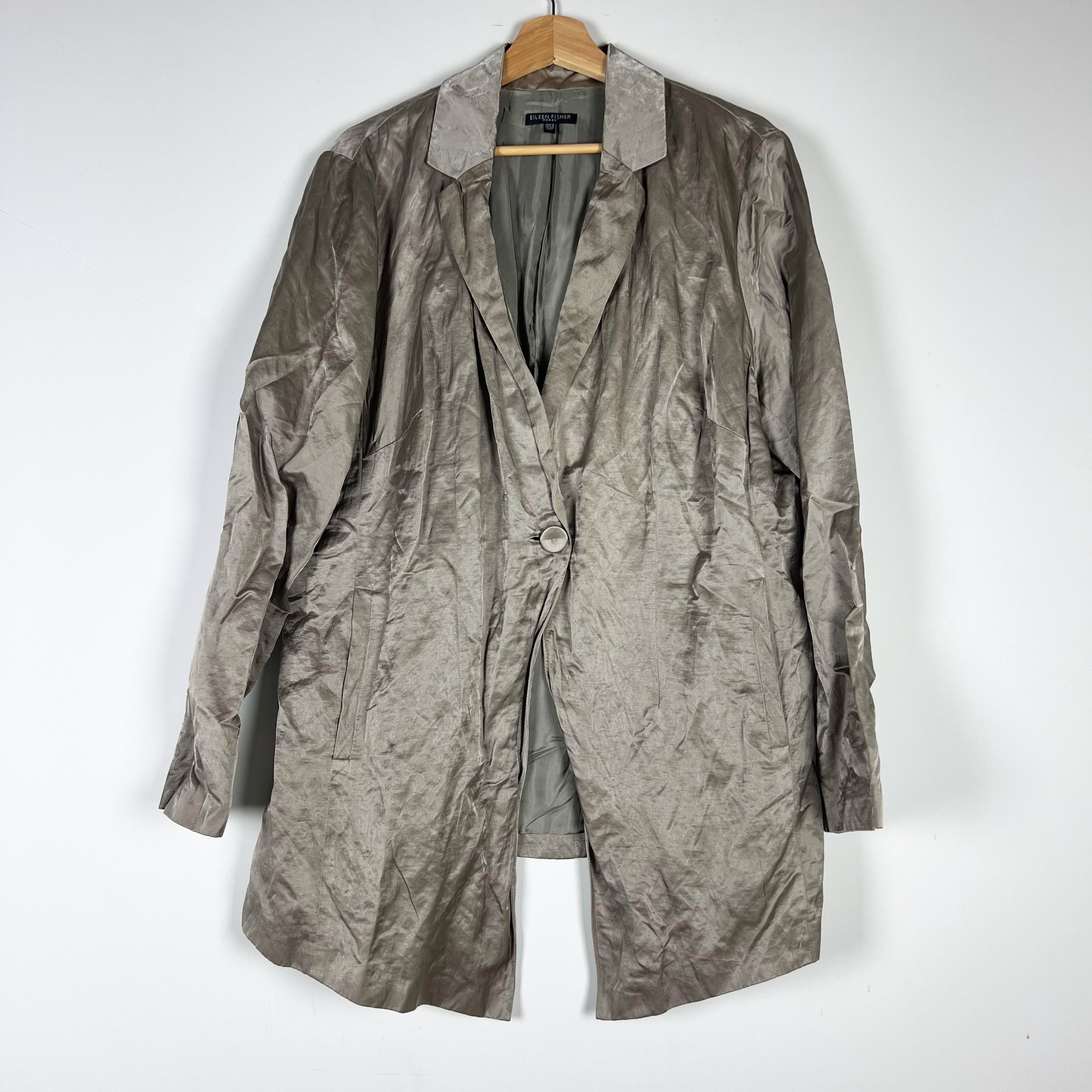 Eileen Fisher Eileen Fisher Woman Cotton Satin Metallic Size 4XL / US 24-26 - 1 Thumbnail