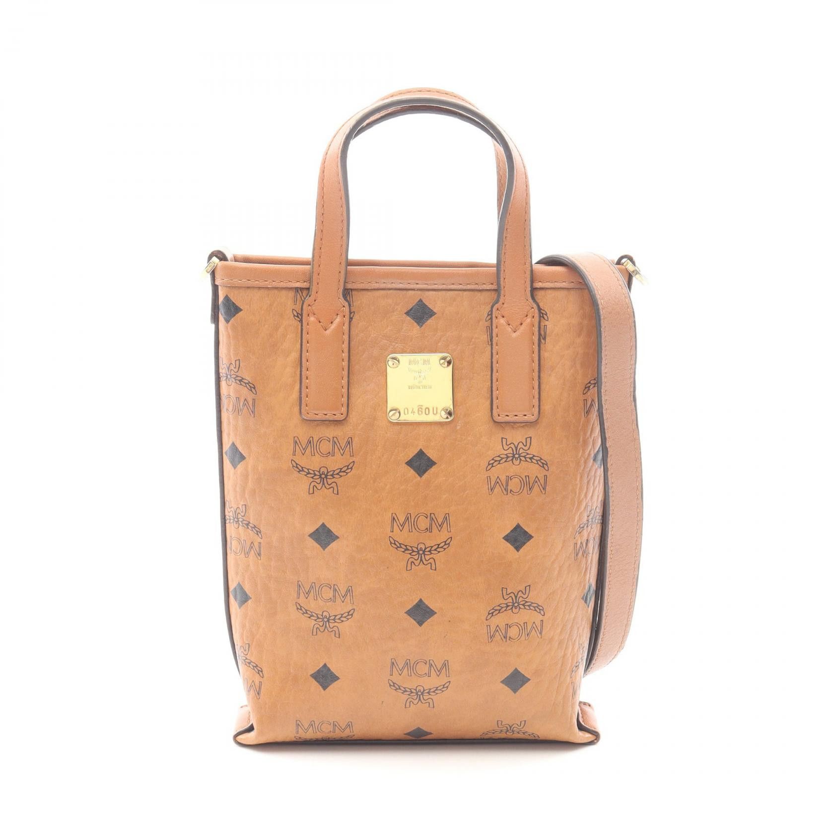 MCM MCM MCM Visetos Coated Canvas Handbag Plastic / Synthetic Handbag DUTY FREE for USA Size ONE SIZE - 1 Thumbnail