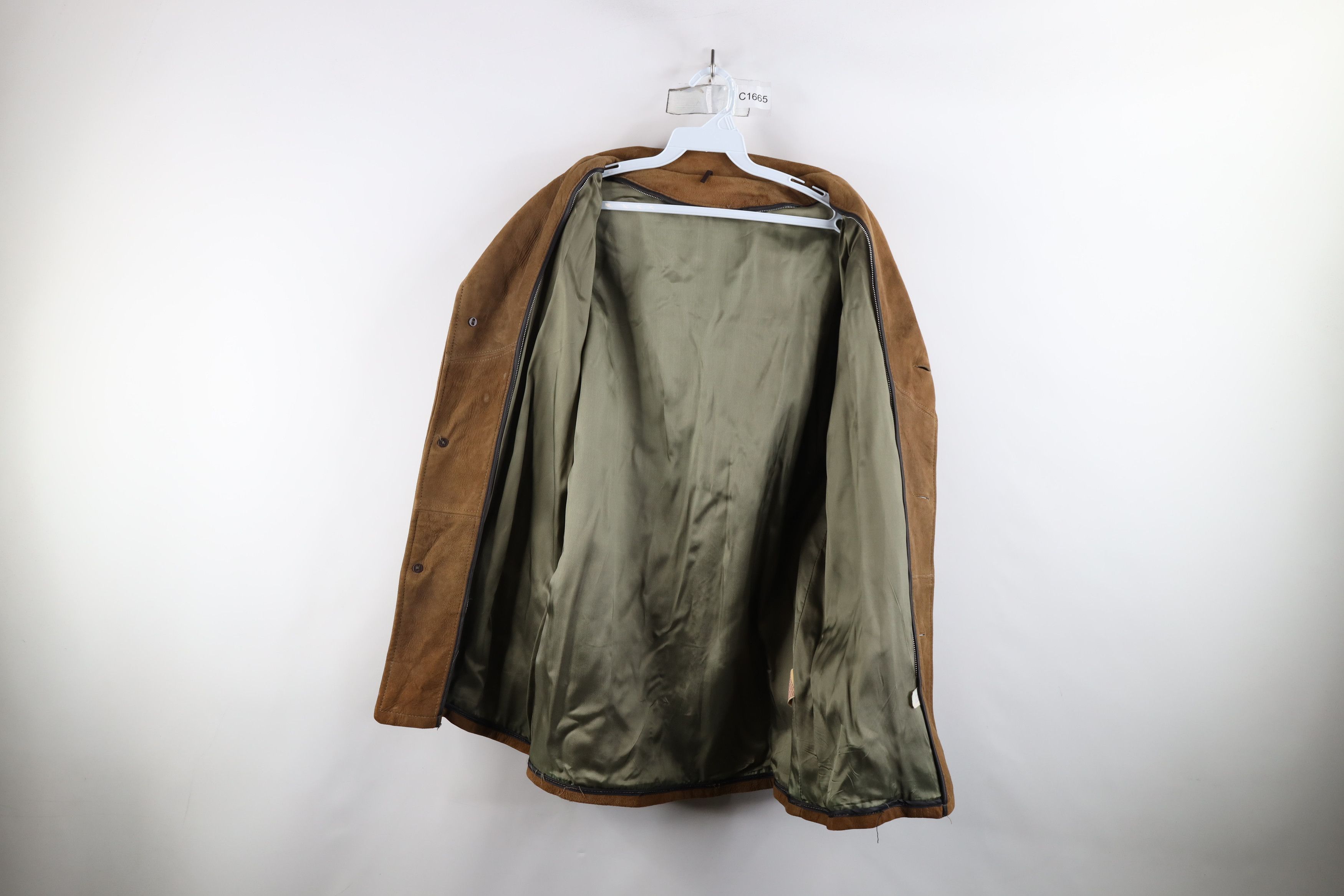 Vintage Vintage 70s Streetwear Leather Full Button Blazer Jacket USA Size US XL / EU 56 / 4 - 12 Thumbnail