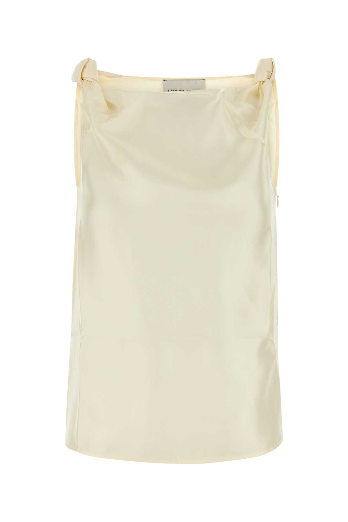 Loulou de Saison Ivory Twill Remy Top Size M / US 6-8 / IT 42-44 - 1 Thumbnail