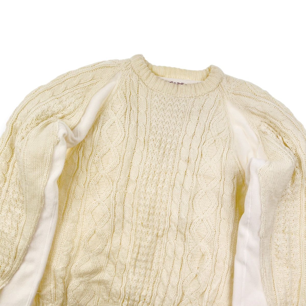 Needles Needles Rebuild Cream Sweater Size US M / EU 48-50 / 2 - 3 Thumbnail