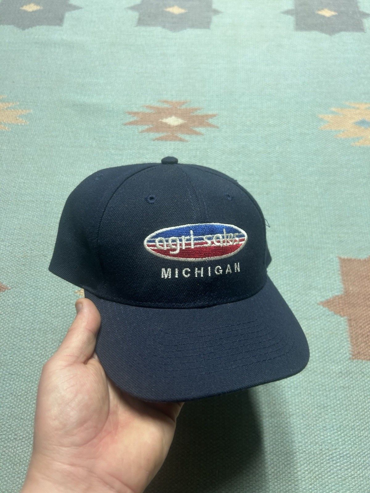 Vintage Vtg SnapBack hat Agri Sales Michigan the bean people farm Size ONE SIZE - 1 Thumbnail