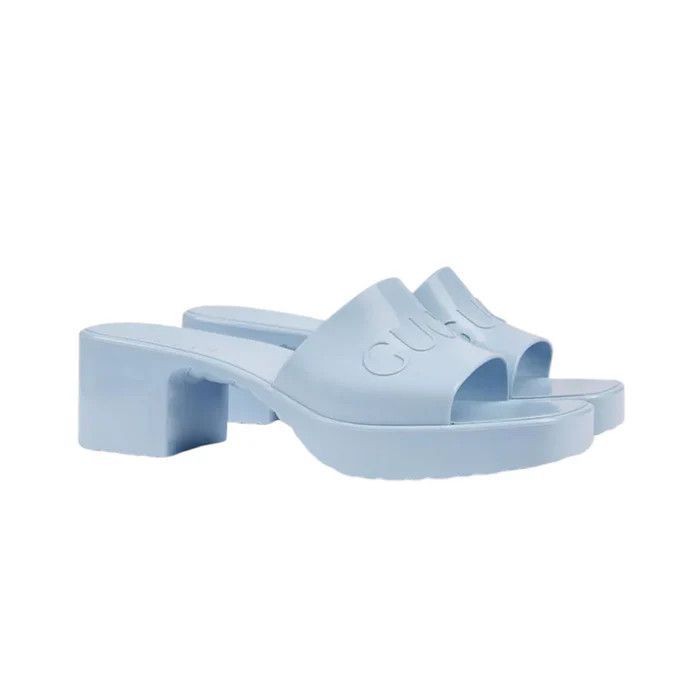 Gucci o1wfsh0625 Sandals in Light Blue Size US 4 / IT 34 - 1 Thumbnail