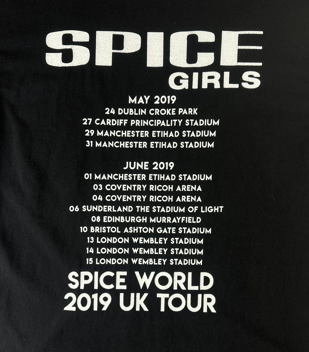 Gildan Spice Girls Band Tee Graphic Print 2019 Tour T-Shirt Size US L / EU 52-54 / 3 - 10 Thumbnail