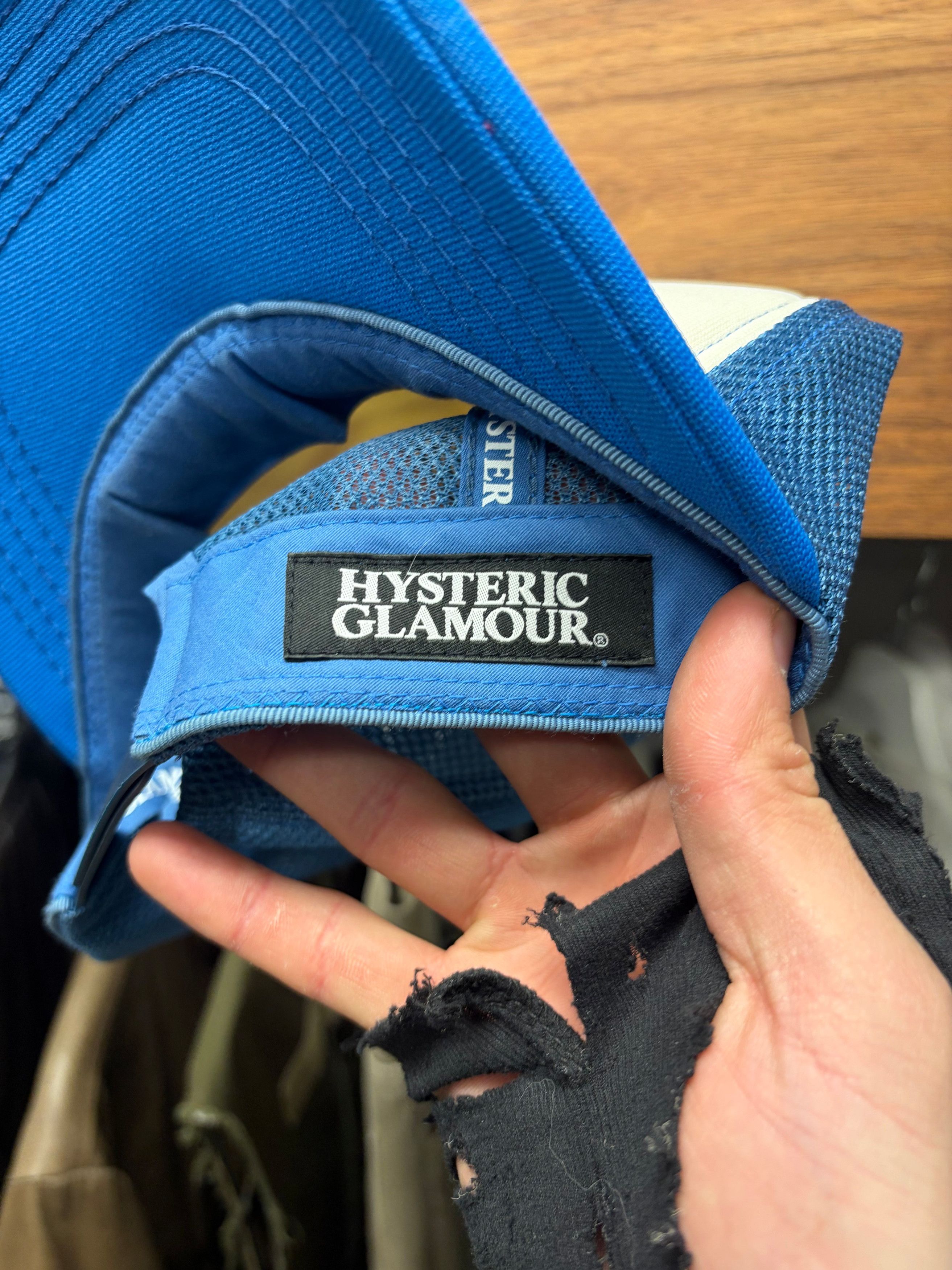 Hysteric Glamour Hysteric Glamour ‘See No Evil’ Blue/White Trucker Hat Size ONE SIZE - 6 Thumbnail