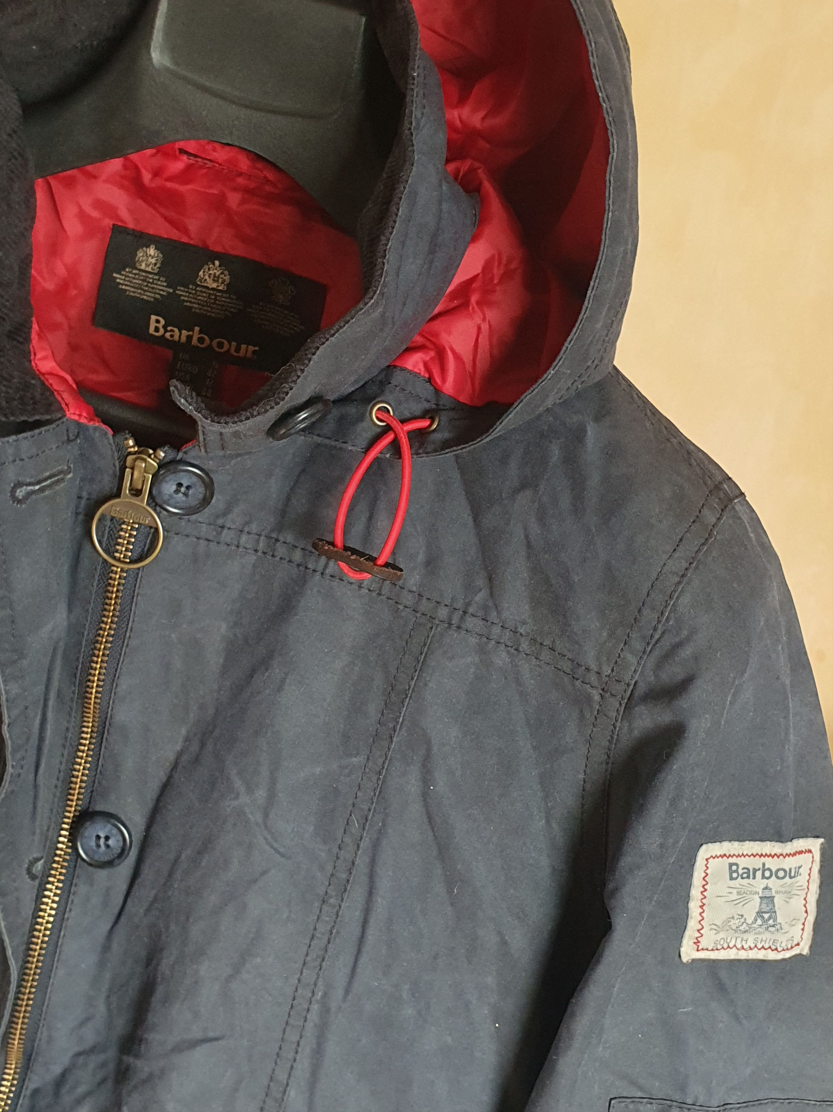 Barbour Barbour Womens Shore Waxed 2013 Jacket LWX0340NY92 Size XL / US 12-14 / IT 48-50 - 9 Thumbnail