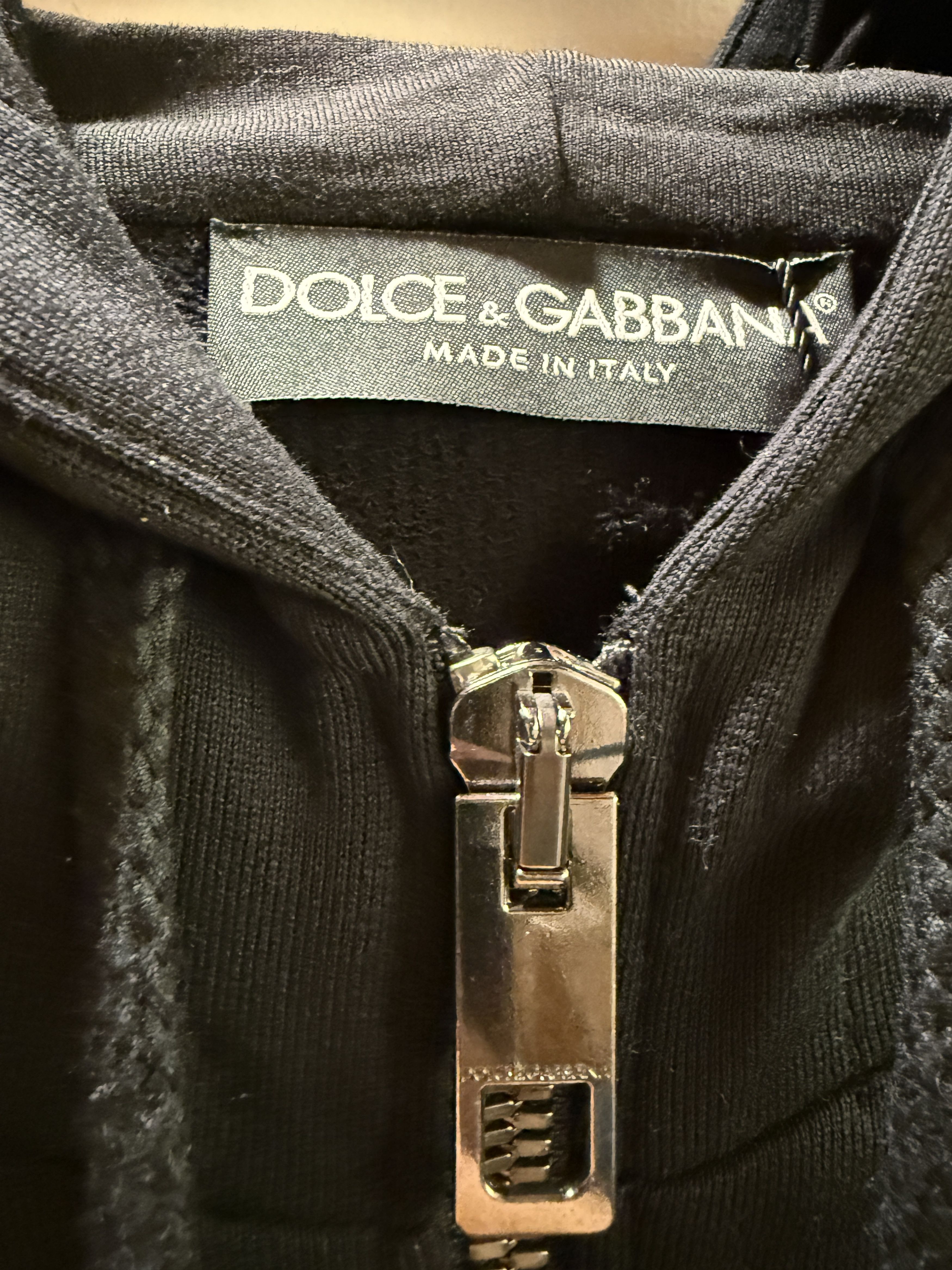Dolce & Gabbana Dolce & Gabbana Black Hooded Sweatshirt Size 54 Size US L / EU 52-54 / 3 - 5 Thumbnail