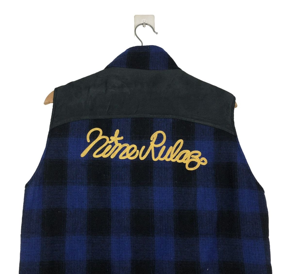 Hysteric Glamour 🔥BIKER VEST JACKET NINE RULEZ JAPAN TARTAN DESIGN PUNK STYLE Size US M / EU 48-50 / 2 - 9 Thumbnail