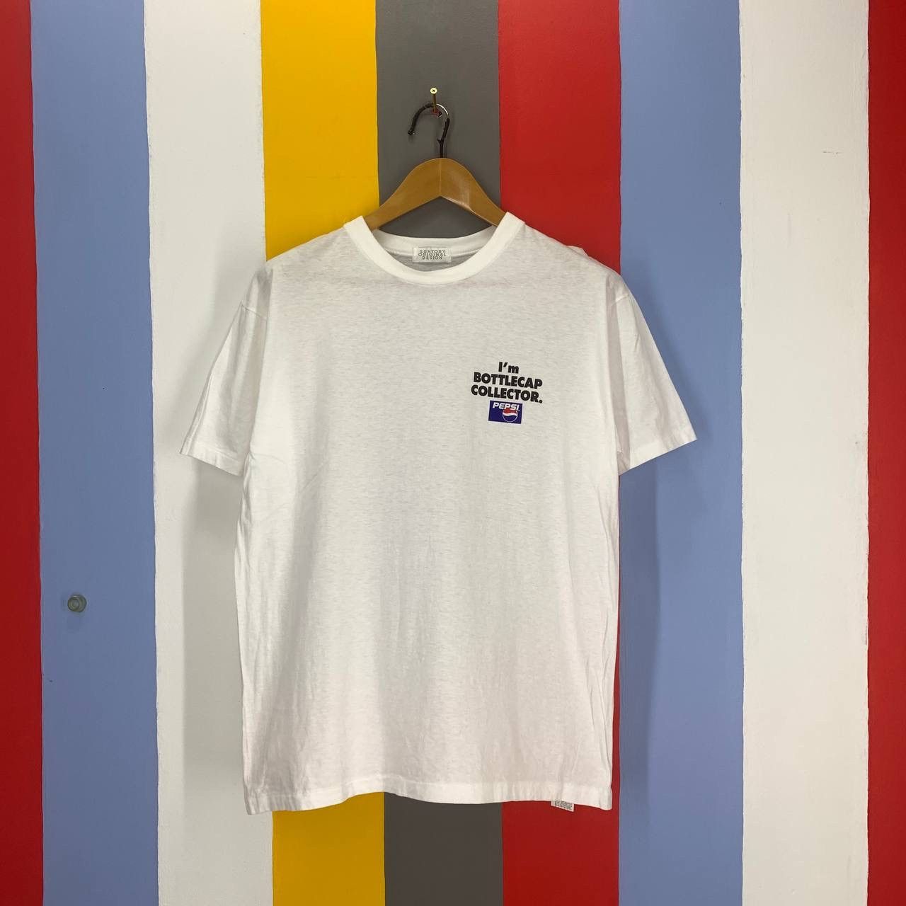 Pepsi 90s Vintage PEPSI MAN Bottlecap Collector T Shirt #2510/L Size US M / EU 48-50 / 2 - 7 Thumbnail