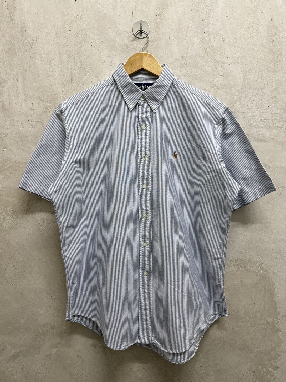 Polo Ralph Lauren Vintage Polo Ralph Lauren Striped Shirt Size US L / EU 52-54 / 3 - 1 Thumbnail