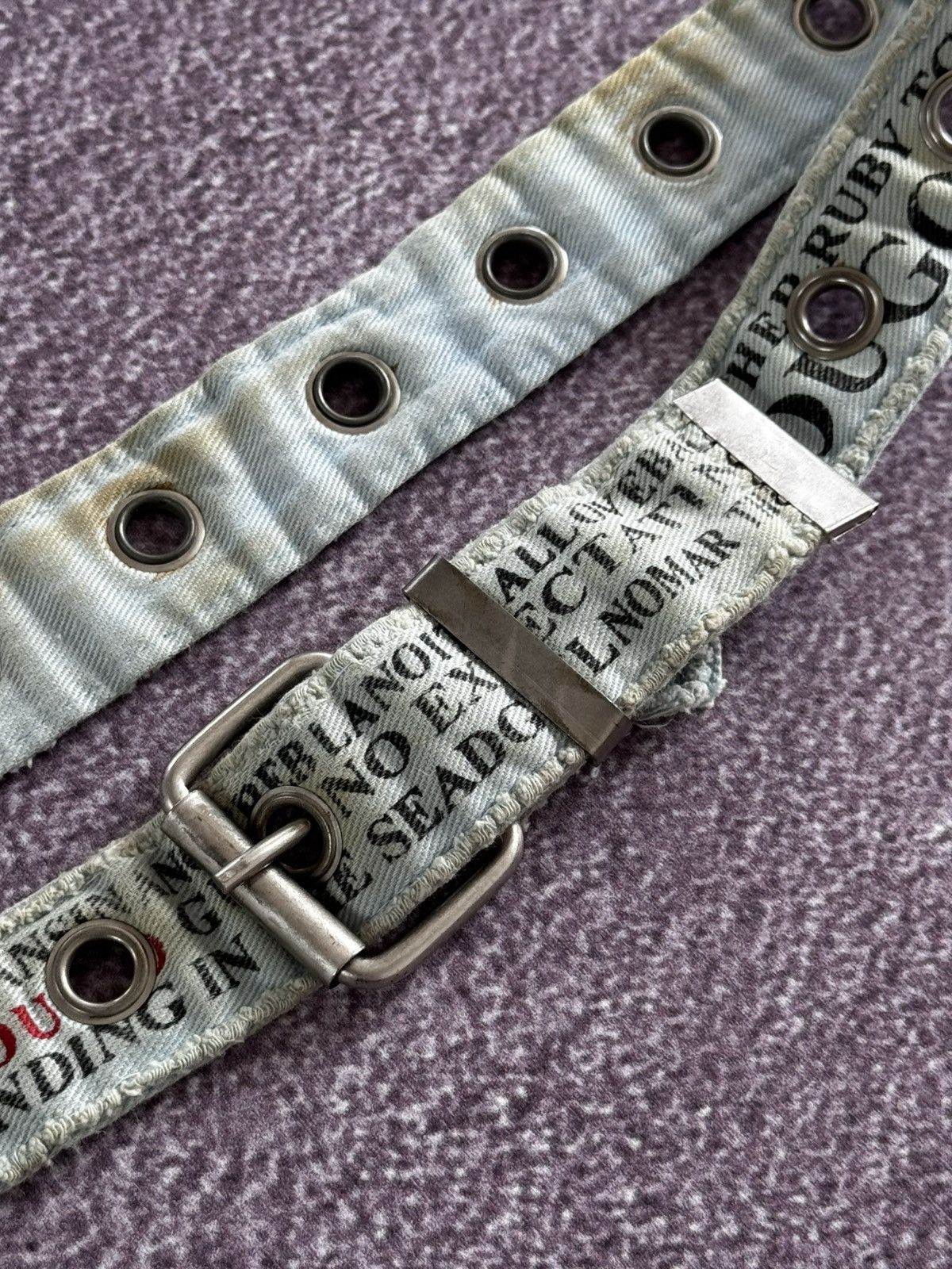 Japanese Brand Y2K Japanese Style Distressed Archive Belt Size ONE SIZE - 5 Thumbnail