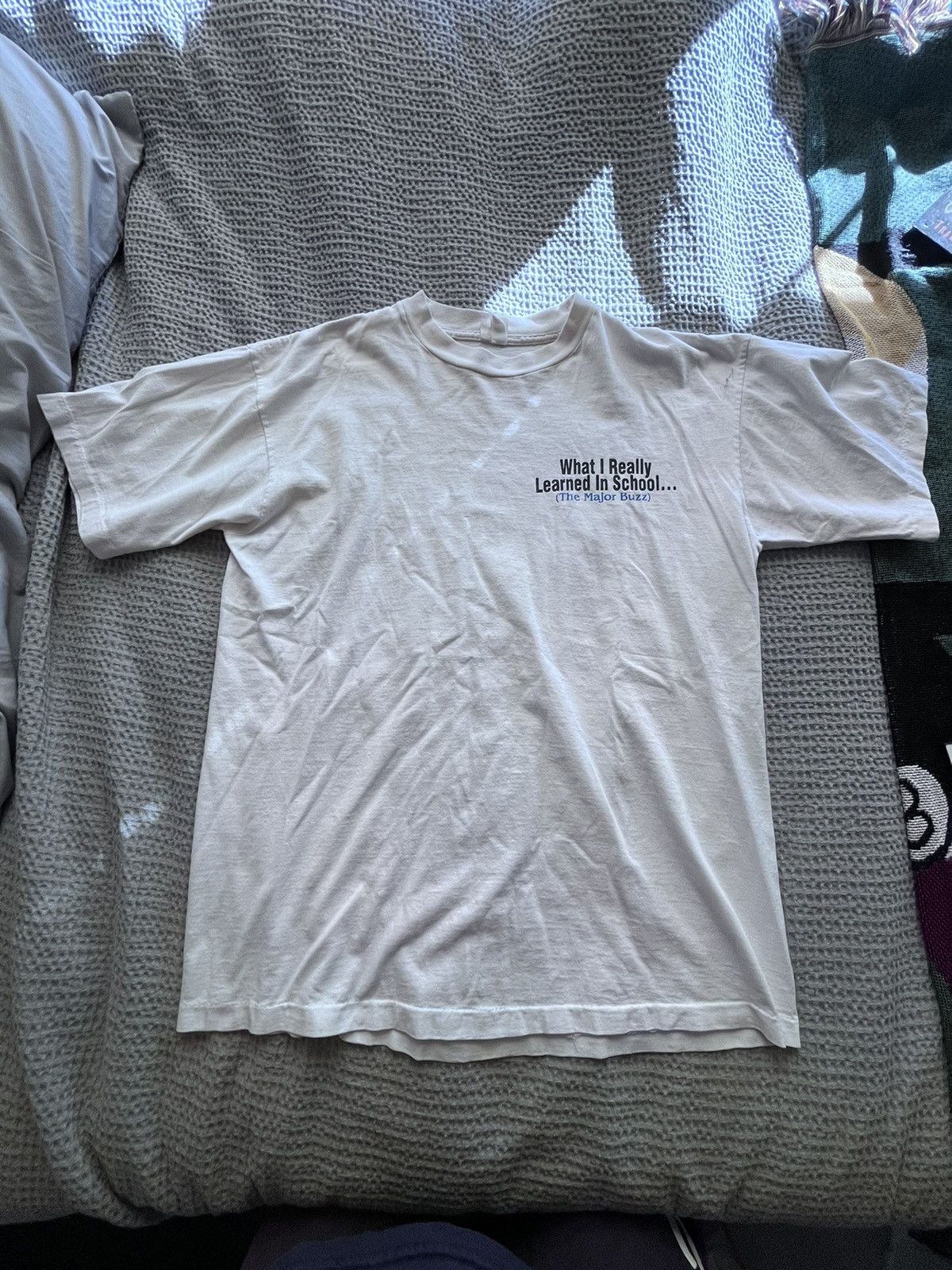 Vintage What I Really Learned in School Vintage Tee Size US L / EU 52-54 / 3 - 2 Thumbnail