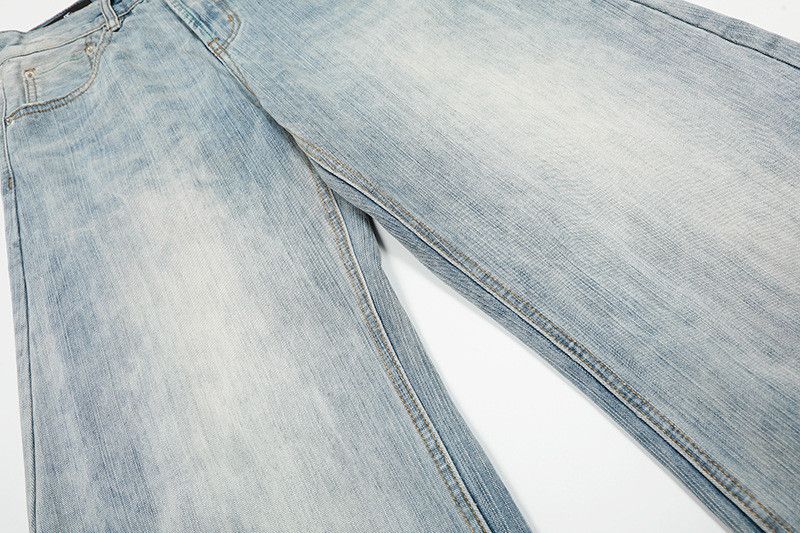 Vintage American street washed whiskered scimitar jeans for men Size US 32 / EU 48 - 4 Thumbnail