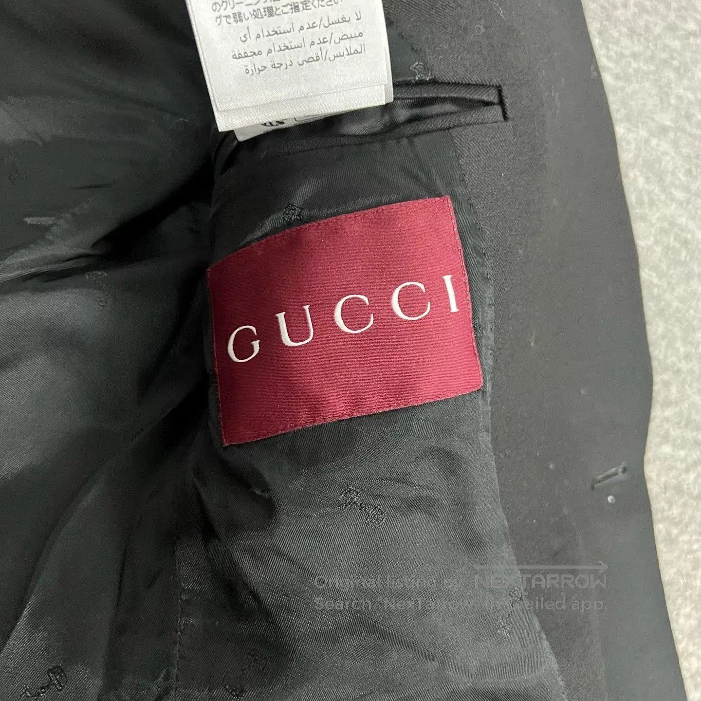 Gucci Gucci SS24 Red Label Black Silk Wool Blazer. Size S / US 4 / IT 40 - 8 Thumbnail