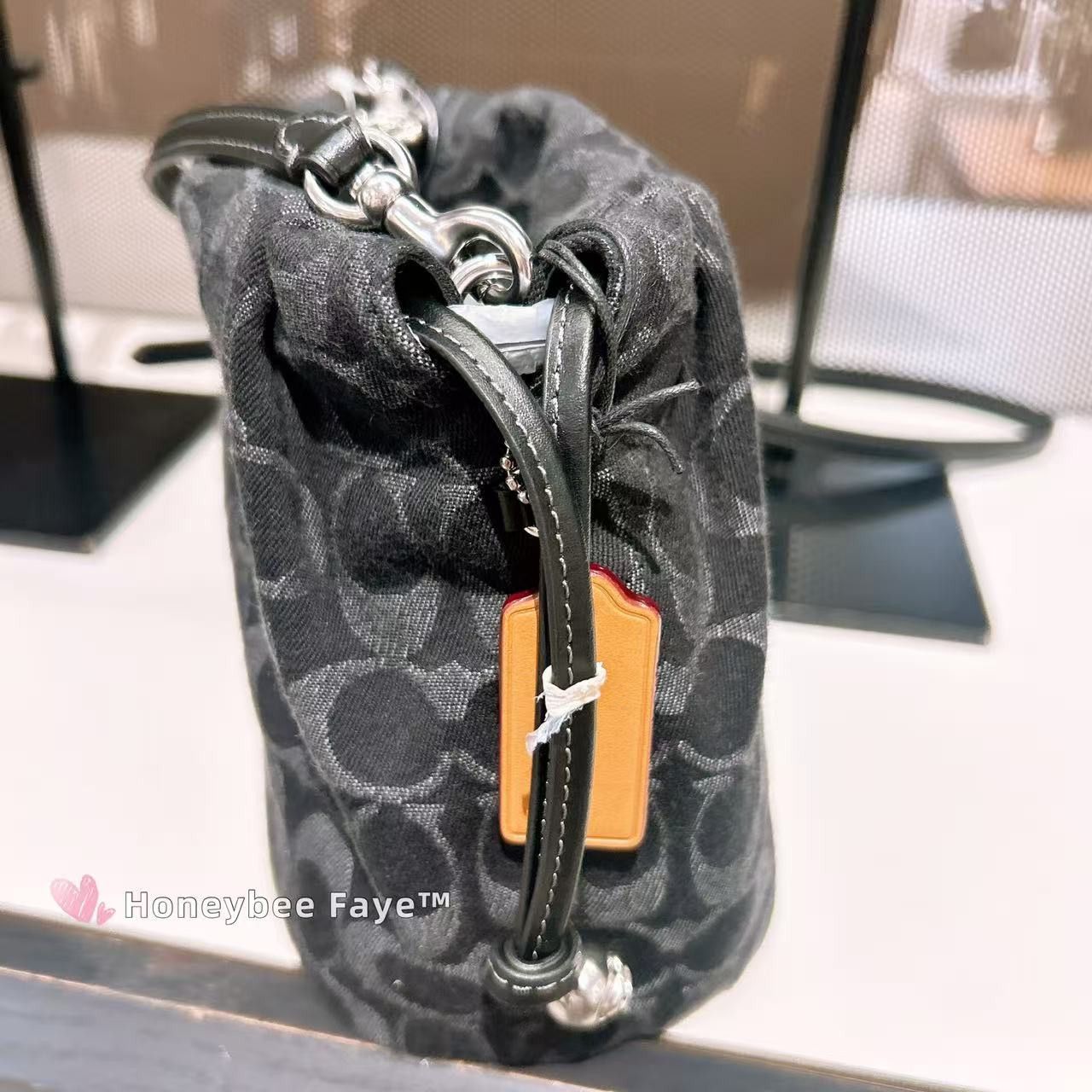 Coach Faye Mini Drawstring Bag In Signature Denim CCZ45 Size ONE SIZE - 3 Thumbnail