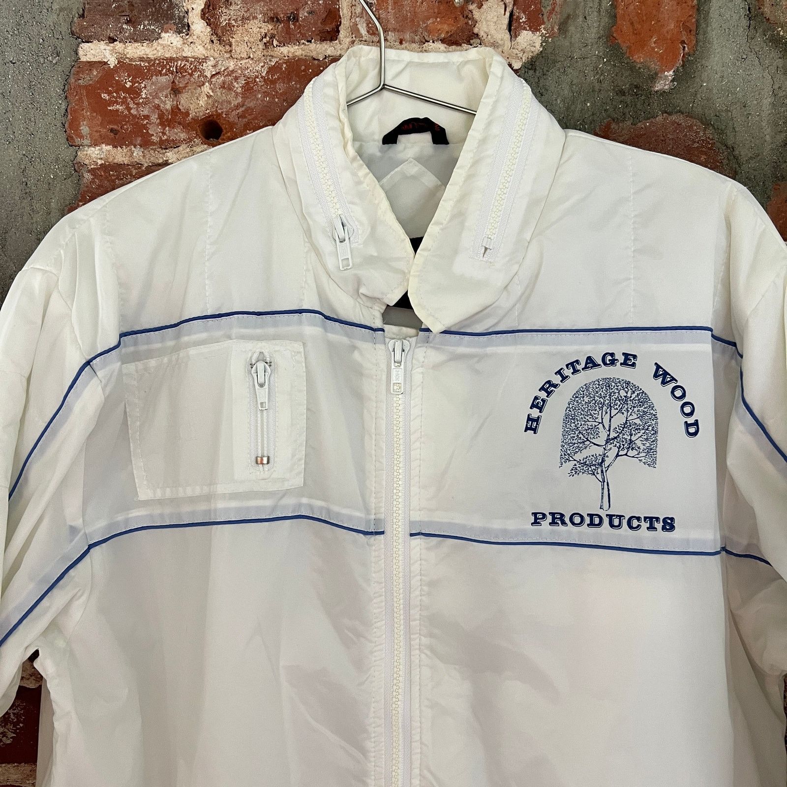 Vintage VTG Men's White Upstream Racing Division Jacket Size M 21x27 Size US M / EU 48-50 / 2 - 8 Thumbnail