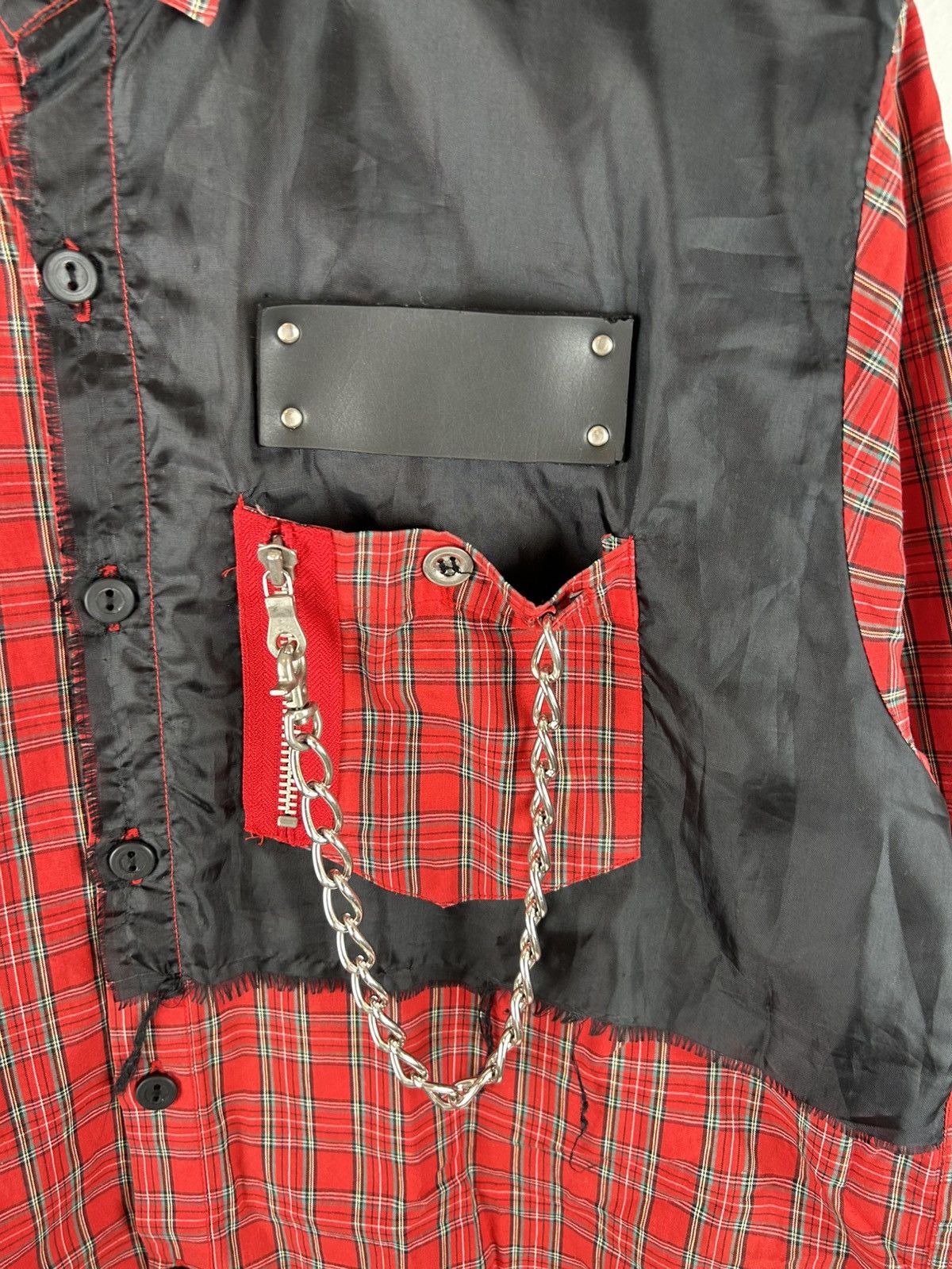 Japanese Brand Milk Boy Chain Plaid Shirt Size US M / EU 48-50 / 2 - 3 Thumbnail
