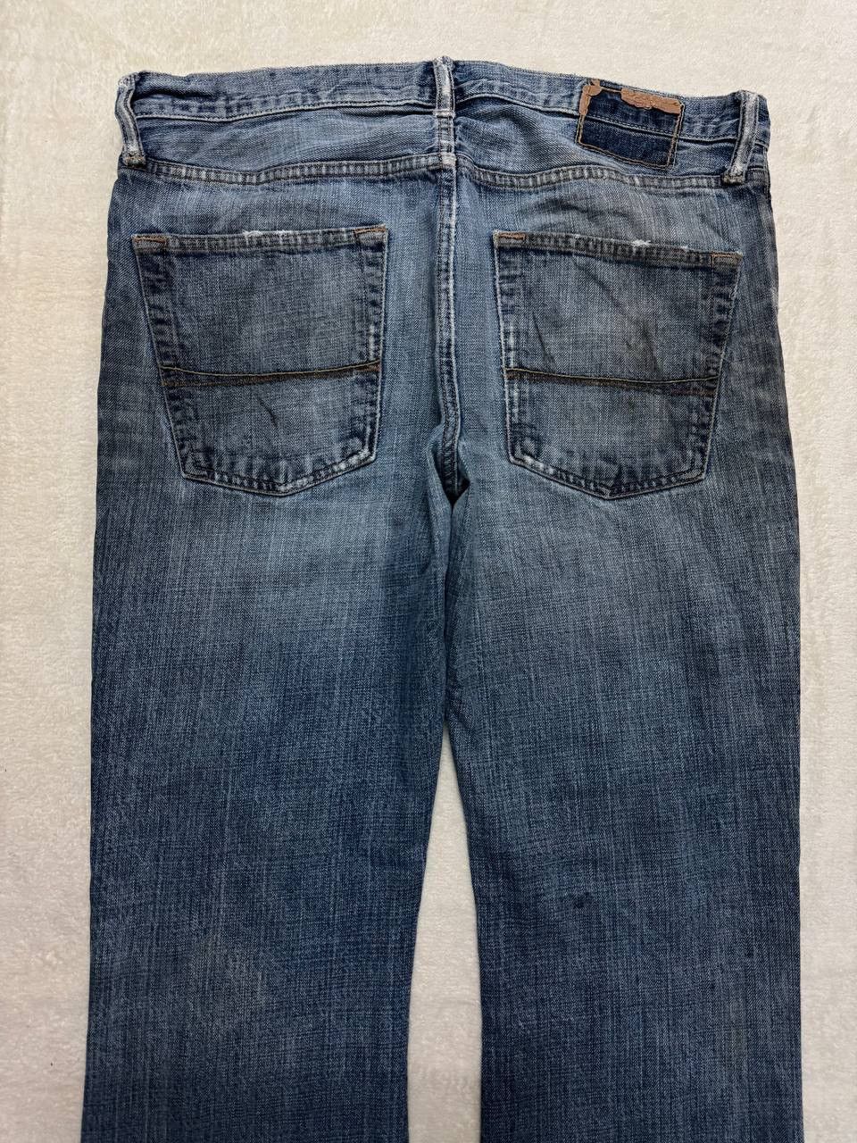 Vintage THRASHED 90s Style Abercrombie Rusty Distressed Flare Jean Size US 35 - 19 Thumbnail