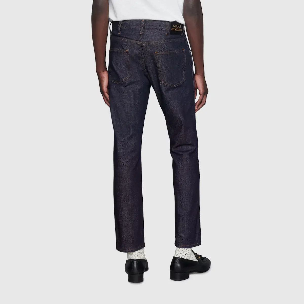 Gucci o1mt1gz0725 Tapered Washed Jeans in Navy Size US 29 - 8 Thumbnail