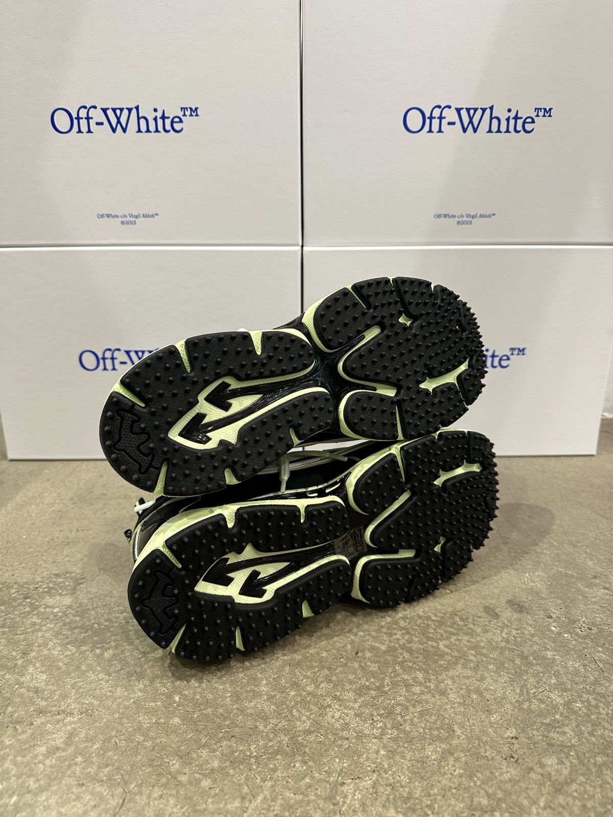 Off-White OFF-WHITE - Be Right Back Sneakers Black Lime Size US 9 / EU 42 - 5 Thumbnail