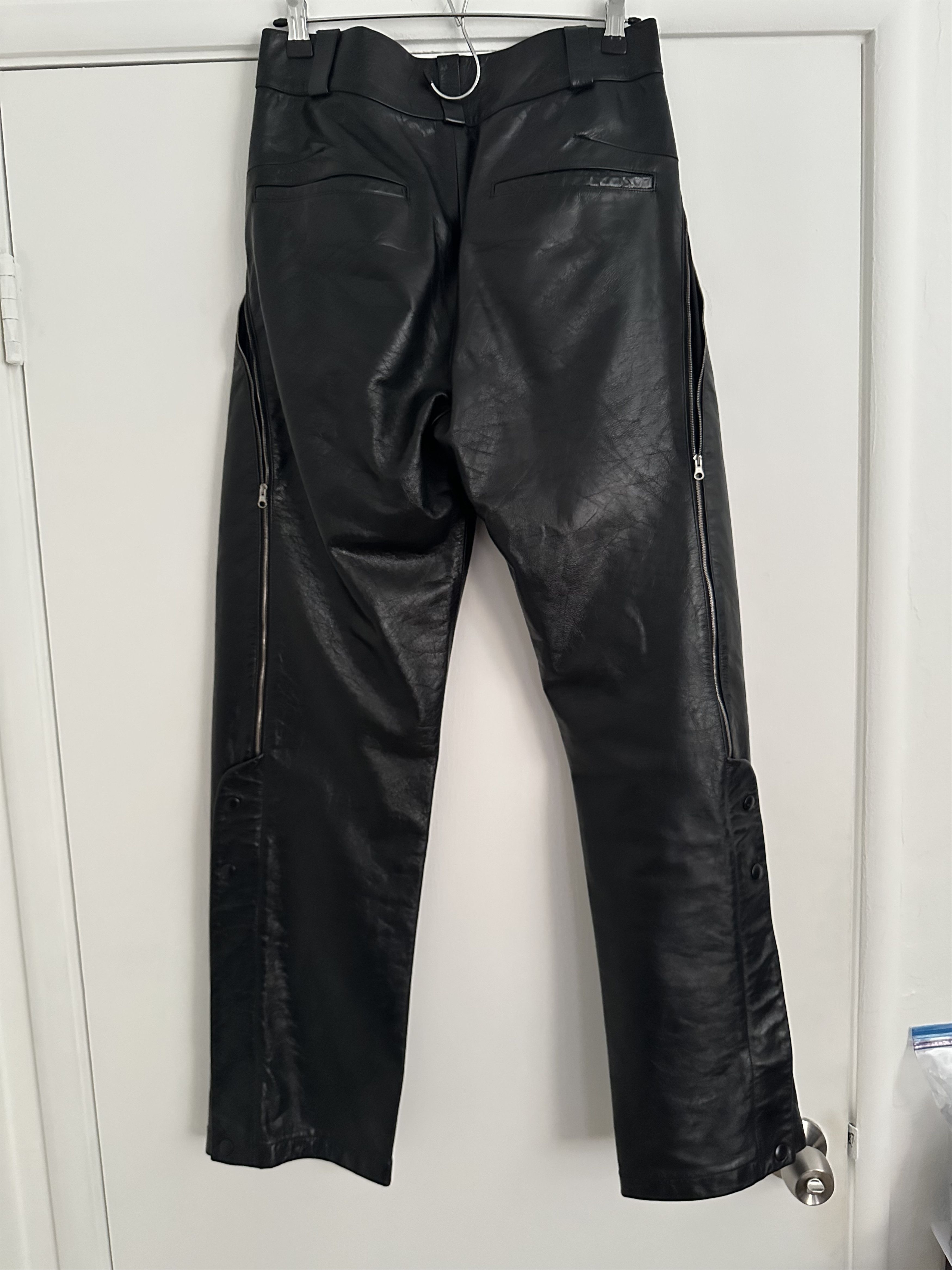 Kiko Kostadinov Kiko Kostadinov 0007 Irene Leather Pants Size US 31 - 2 Thumbnail