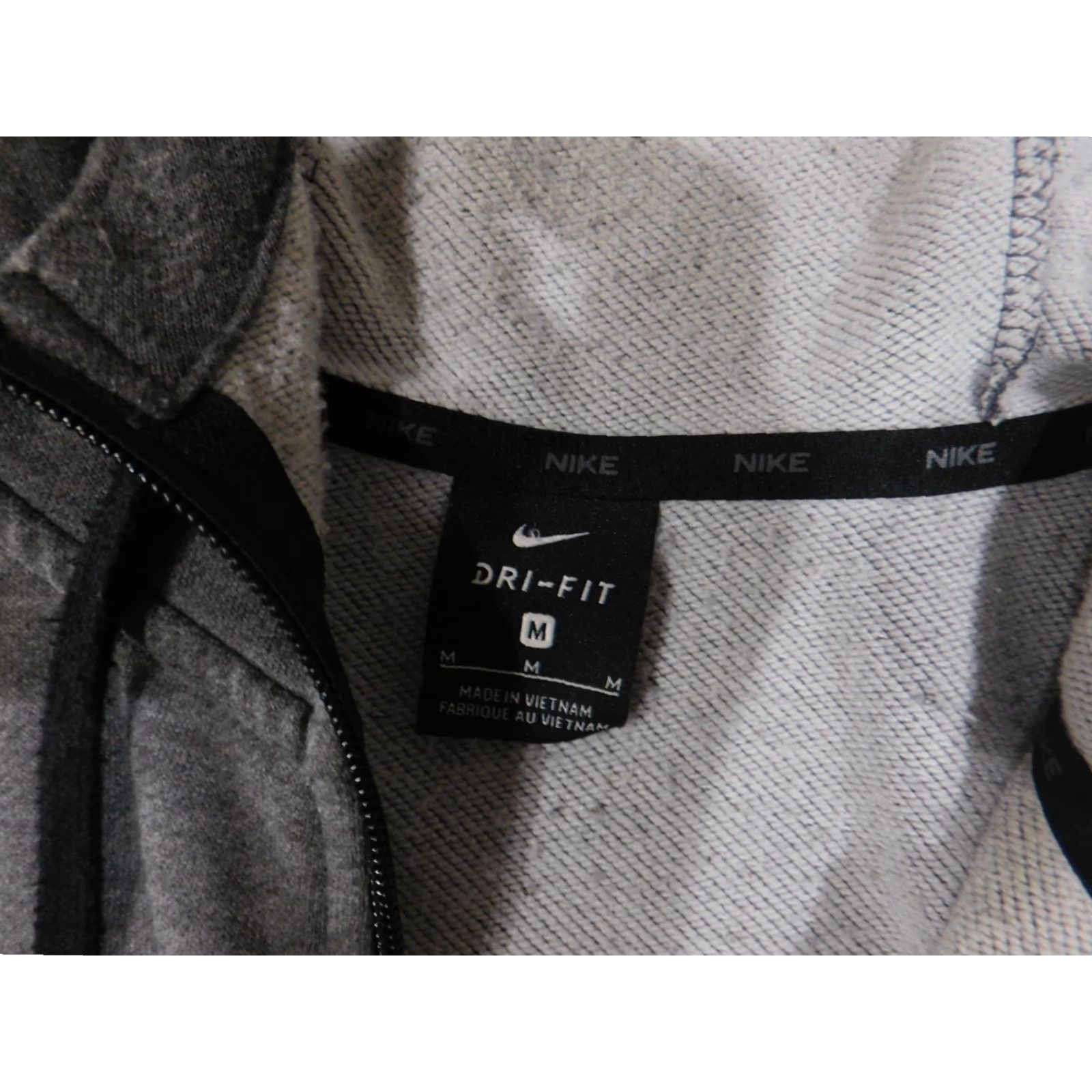 Nike Nike Hoodie Mens Medium Gray Swoosh Logo Pullover Sweatshirt Full Zip Active Size US M / EU 48-50 / 2 - 7 Thumbnail