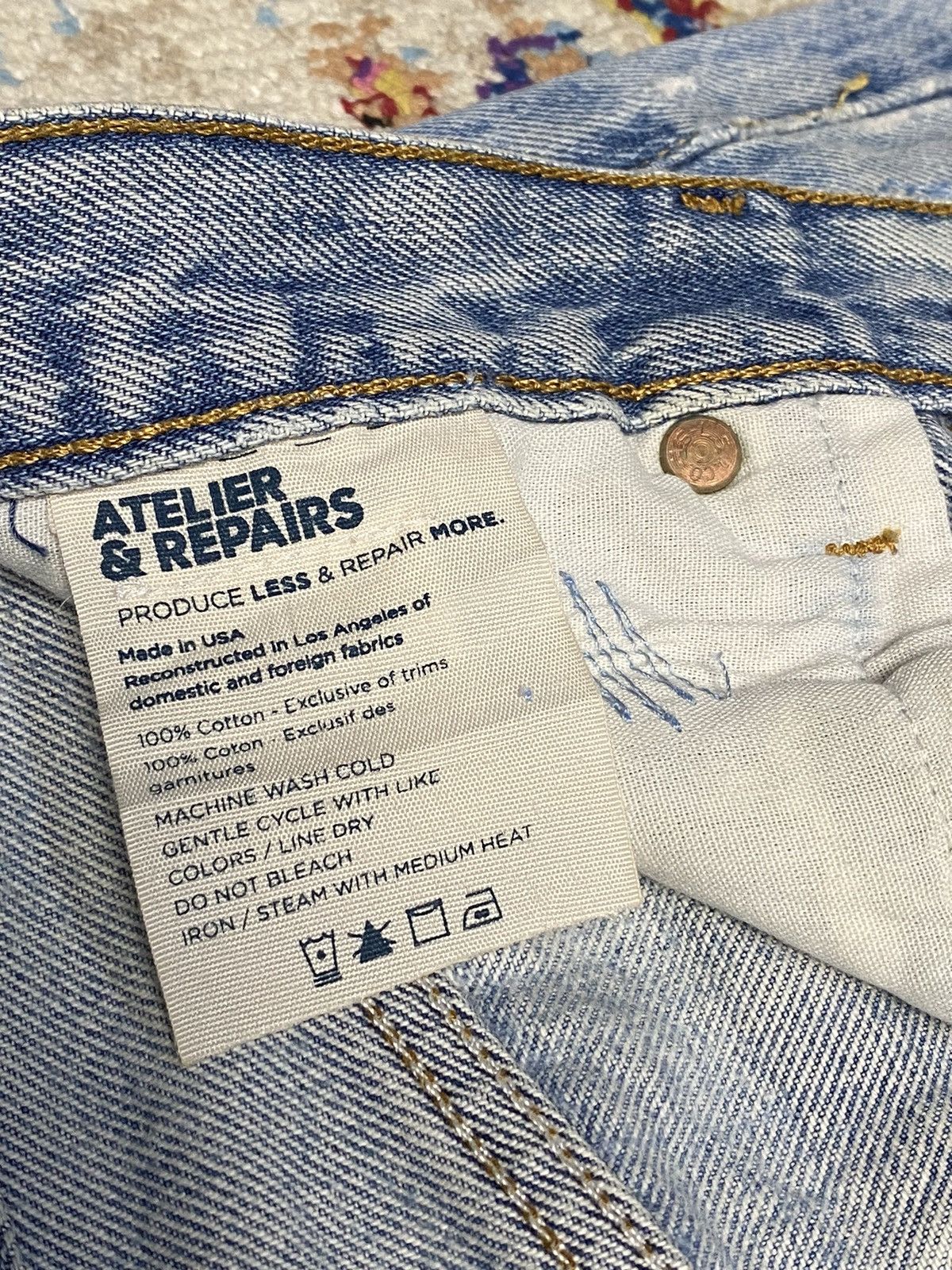 Atelier & Repairs × Levi's Atelier & Repairs Levi's 501 Rework Distressed Crop Shorts Size US 30 / EU 46 - 12 Thumbnail