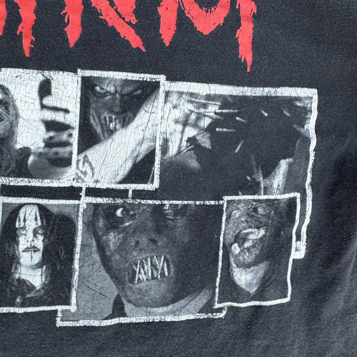 Band Tees × JNCO × Stussy Vintage Y2K 2000s Black Slipknot Grunge Rock Band Tee Large Size US L / EU 52-54 / 3 - 4 Thumbnail