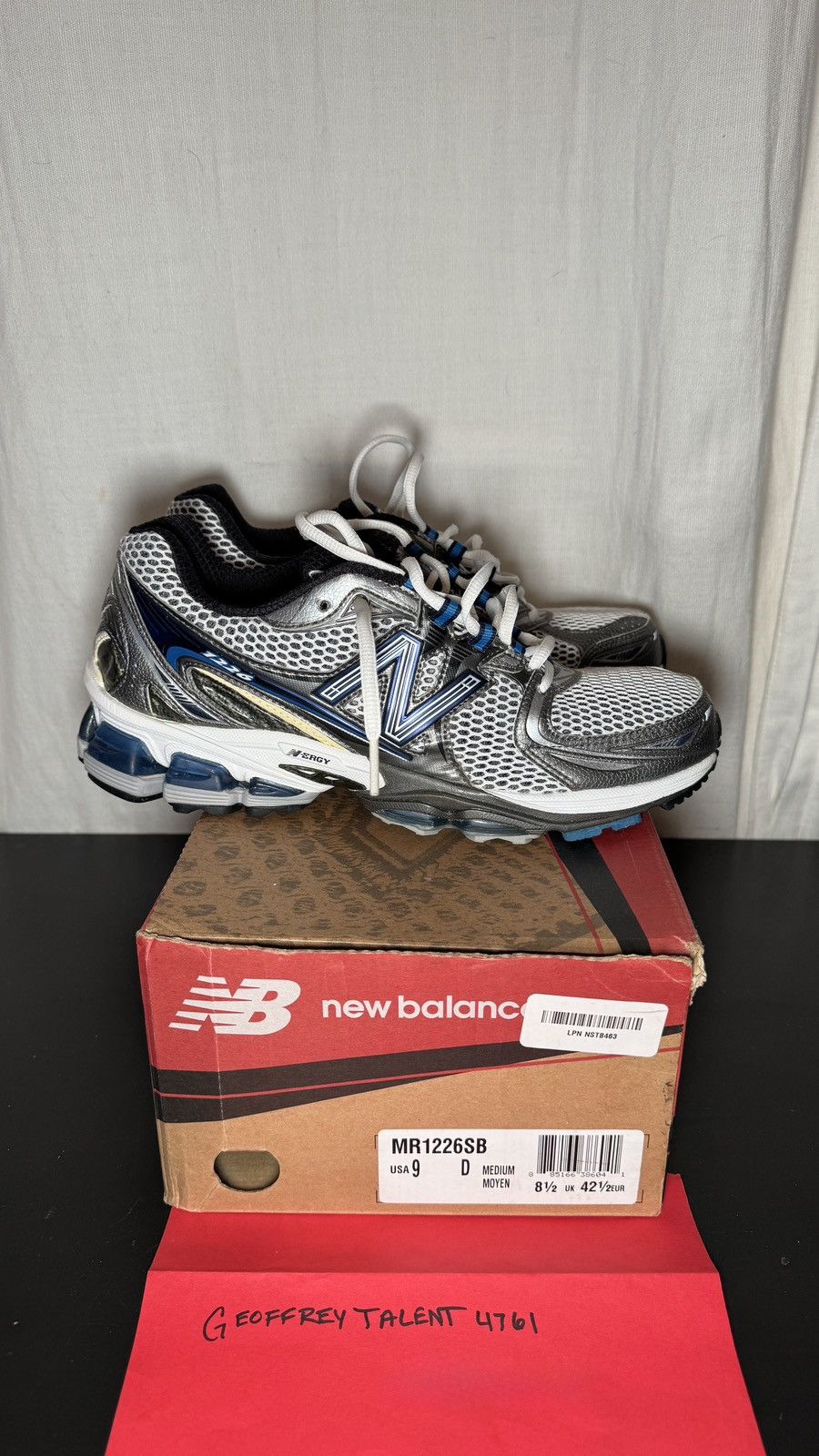 New Balance New Balance MR1226SB Sneakers – Silver/Blue (Men’s Size 9) Size US 9 / EU 42 - 2 Thumbnail
