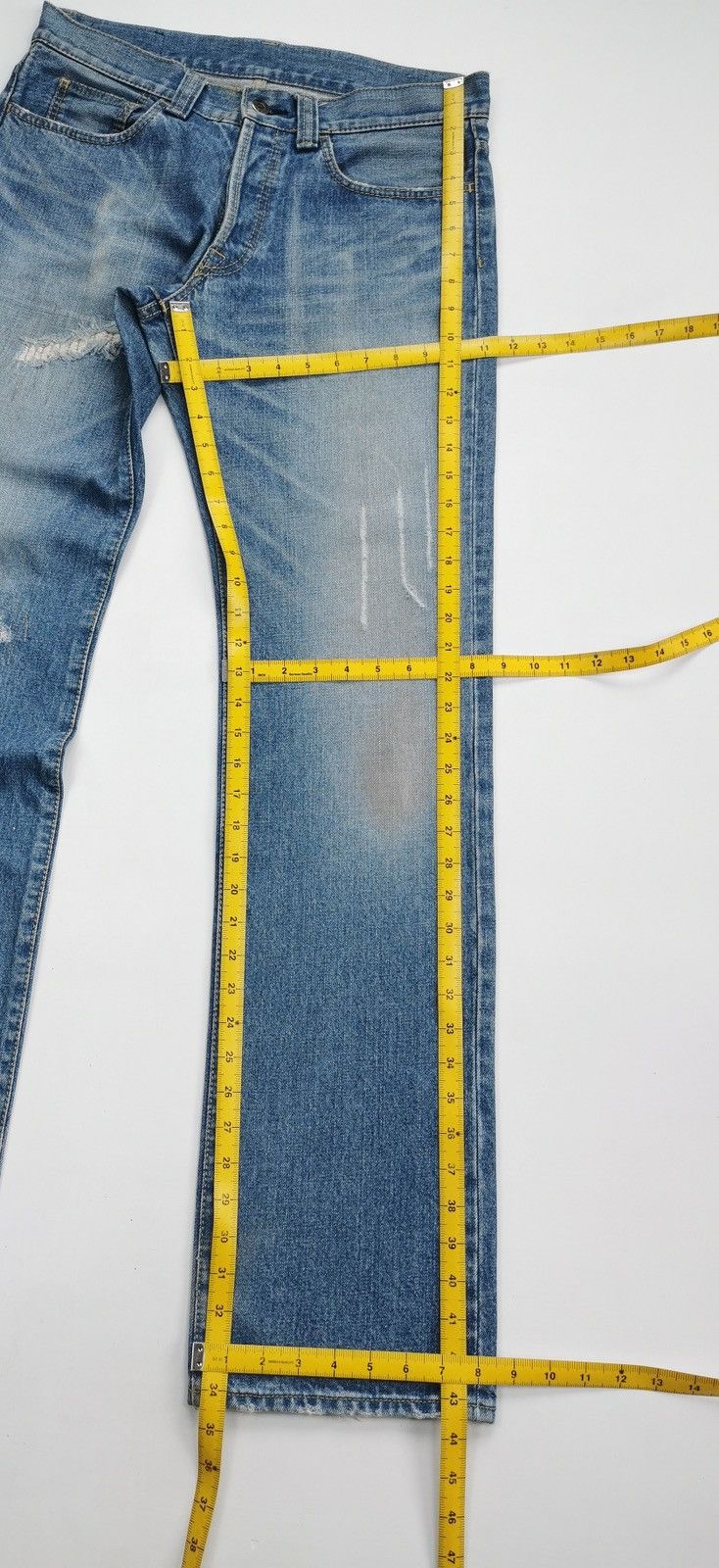 Boycott Boycott Japan Reworked Distressed Denim Jeans Size US 32 / EU 48 - 12 Thumbnail