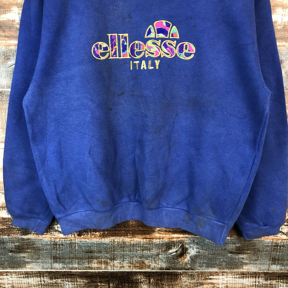 Ellesse Ellese Italy Blue vintage Sweatshirt #A1387 Size US S / EU 44-46 / 1 - 6 Thumbnail