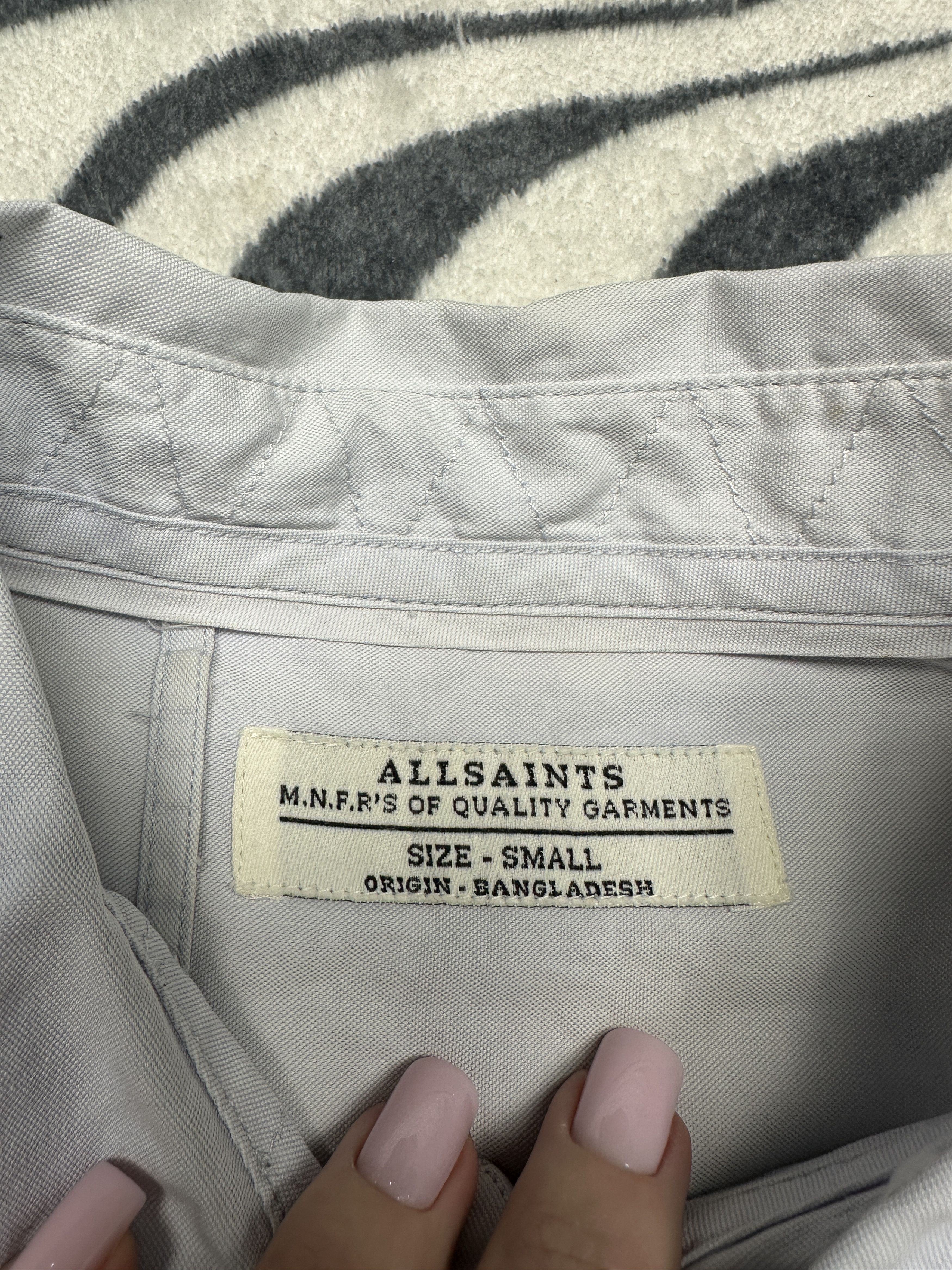 Allsaints Allsaints Mens Redondo Long Sleeve Shirt Size US S / EU 44-46 / 1 - 4 Thumbnail