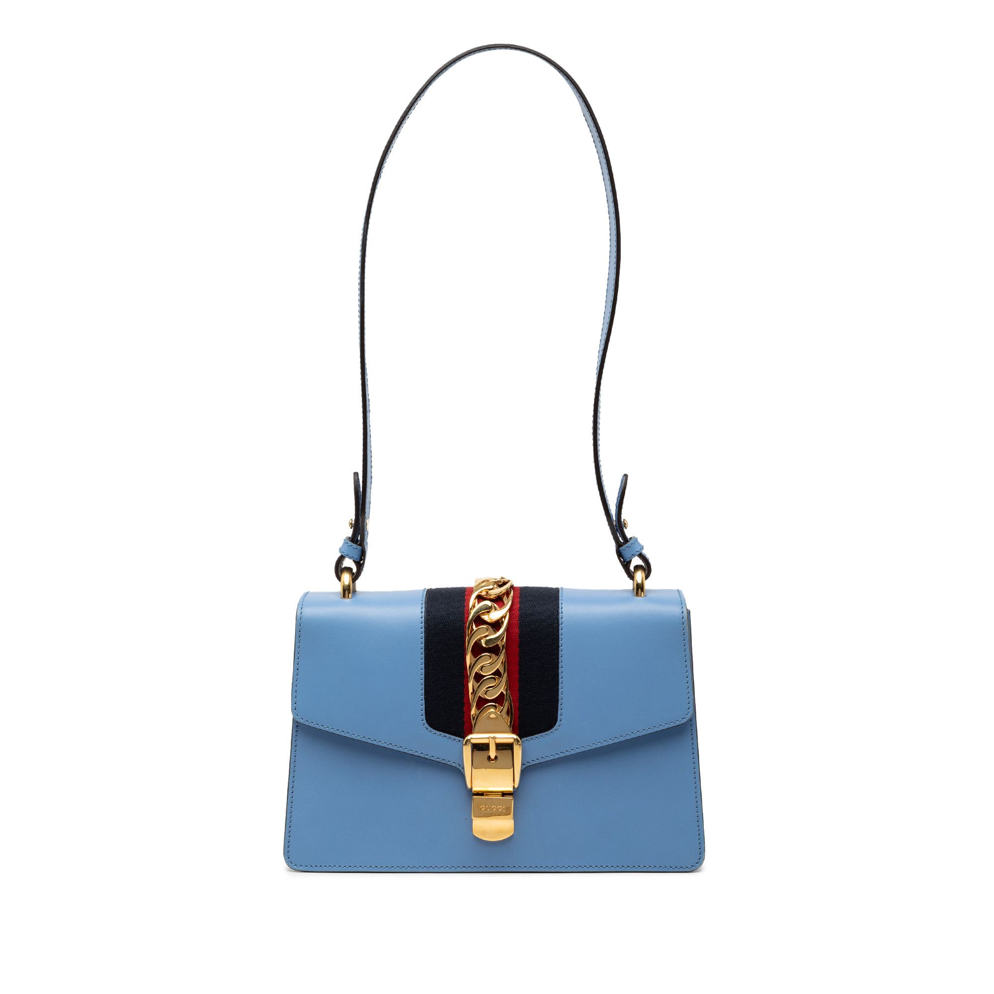Gucci Gucci Small Leather Sylvie Web Satchel Size ONE SIZE - 1 Thumbnail