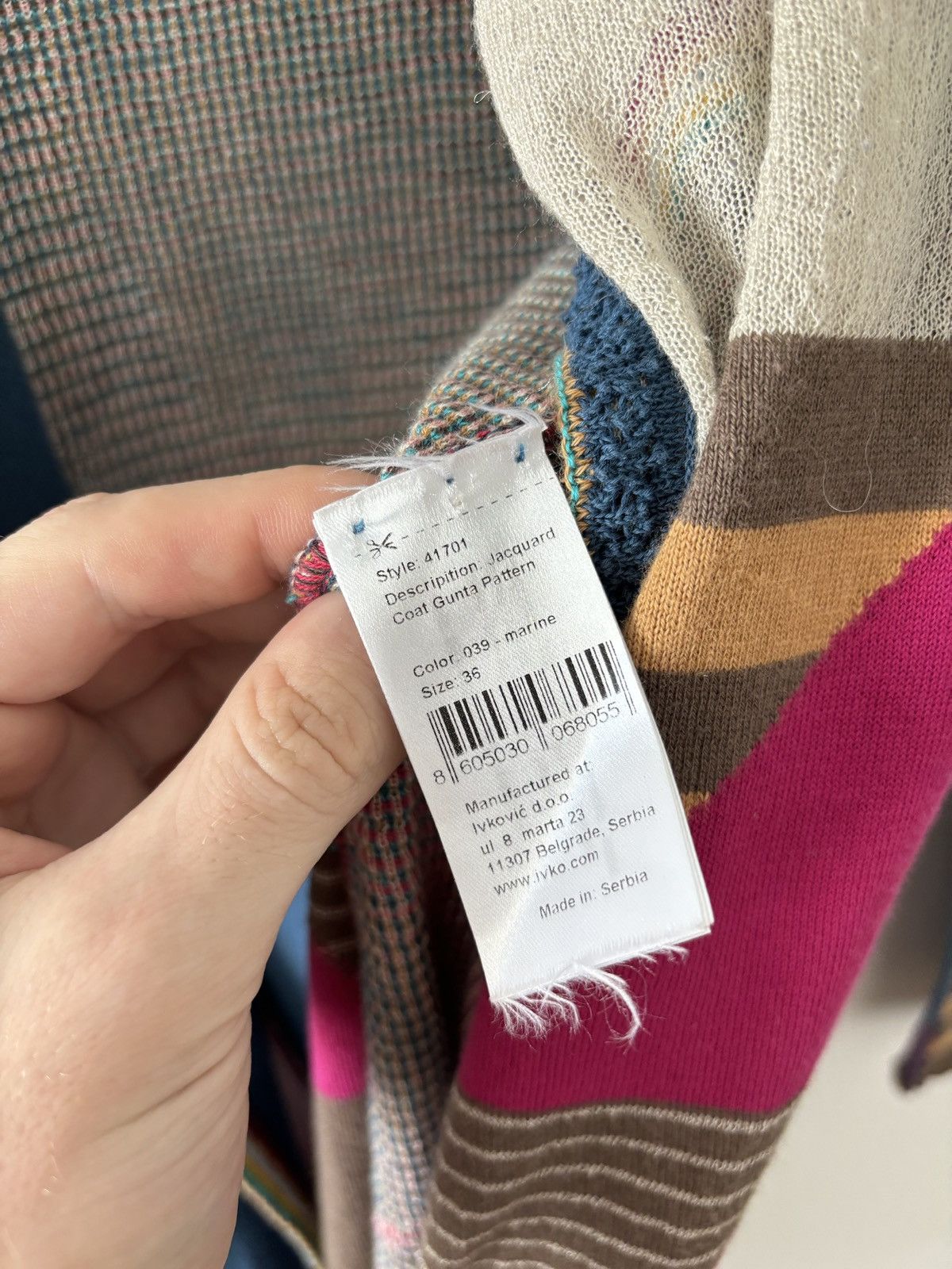 Other Ivko Jacquard Coat Gunta Pattern Size XS / US 0-2 / IT 36-38 - 6 Thumbnail