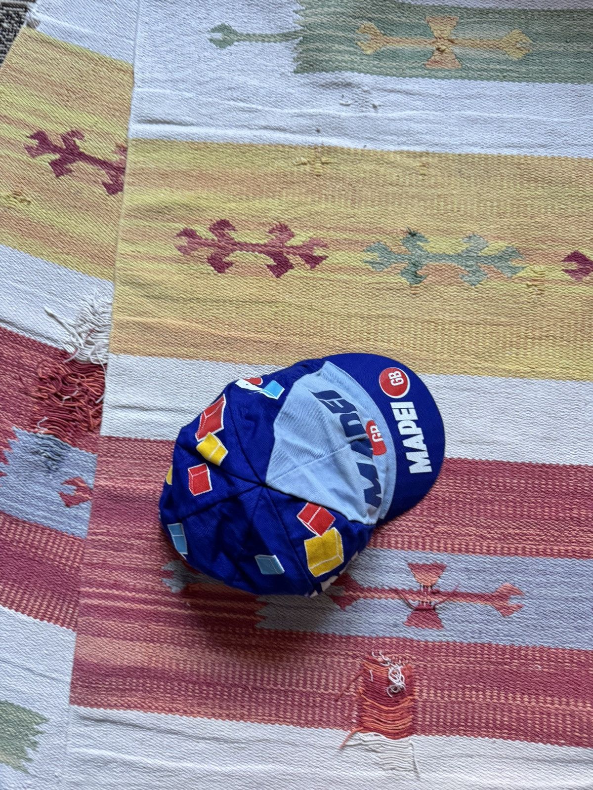 Vintage Vintage 80-90’s Mapei Colnago Cycle Hat Size ONE SIZE - 8 Thumbnail